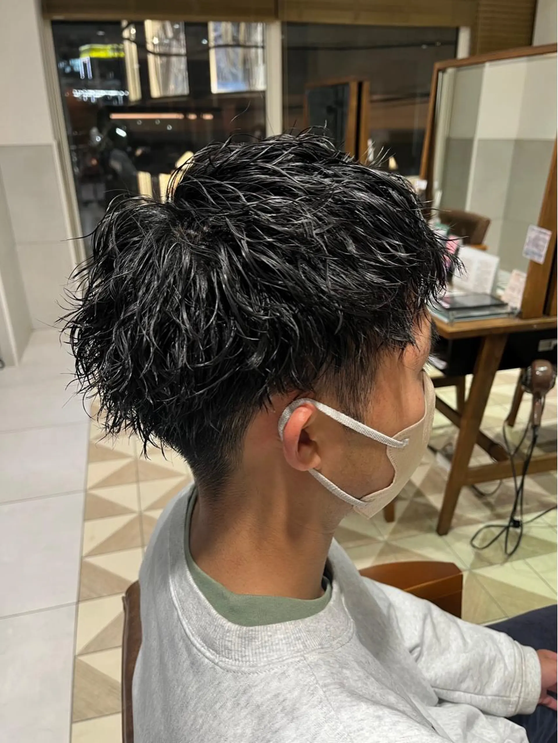 メンズ カット パーマ 鬼松沙弥 ❤︎メンズパーマのヘアスタイル