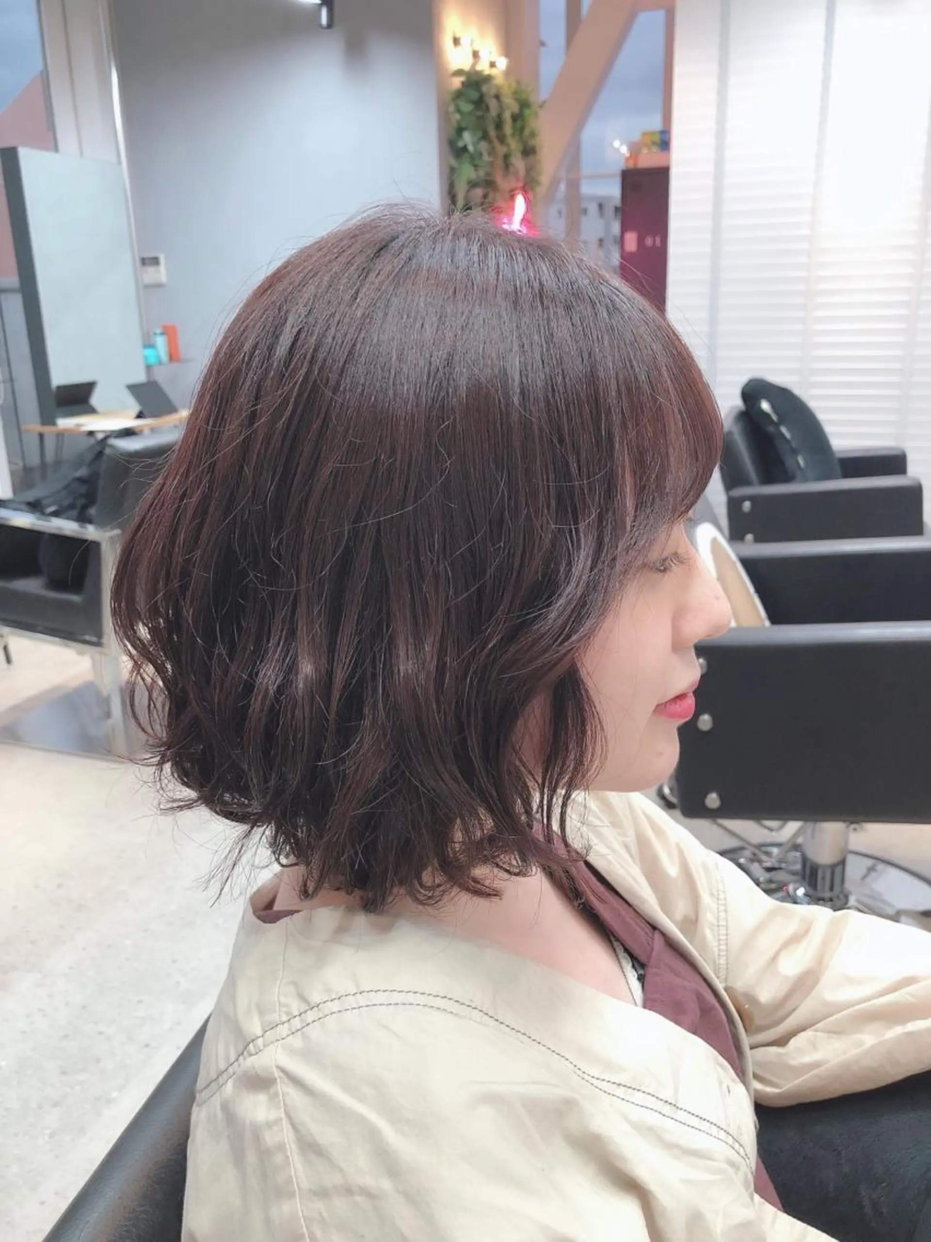 ミディアム 韓国風ヘア トリートメント カット ヘアカラー トリートメント 【愛され小顔カット】 YOSHIKIヘアのヘアスタイル
