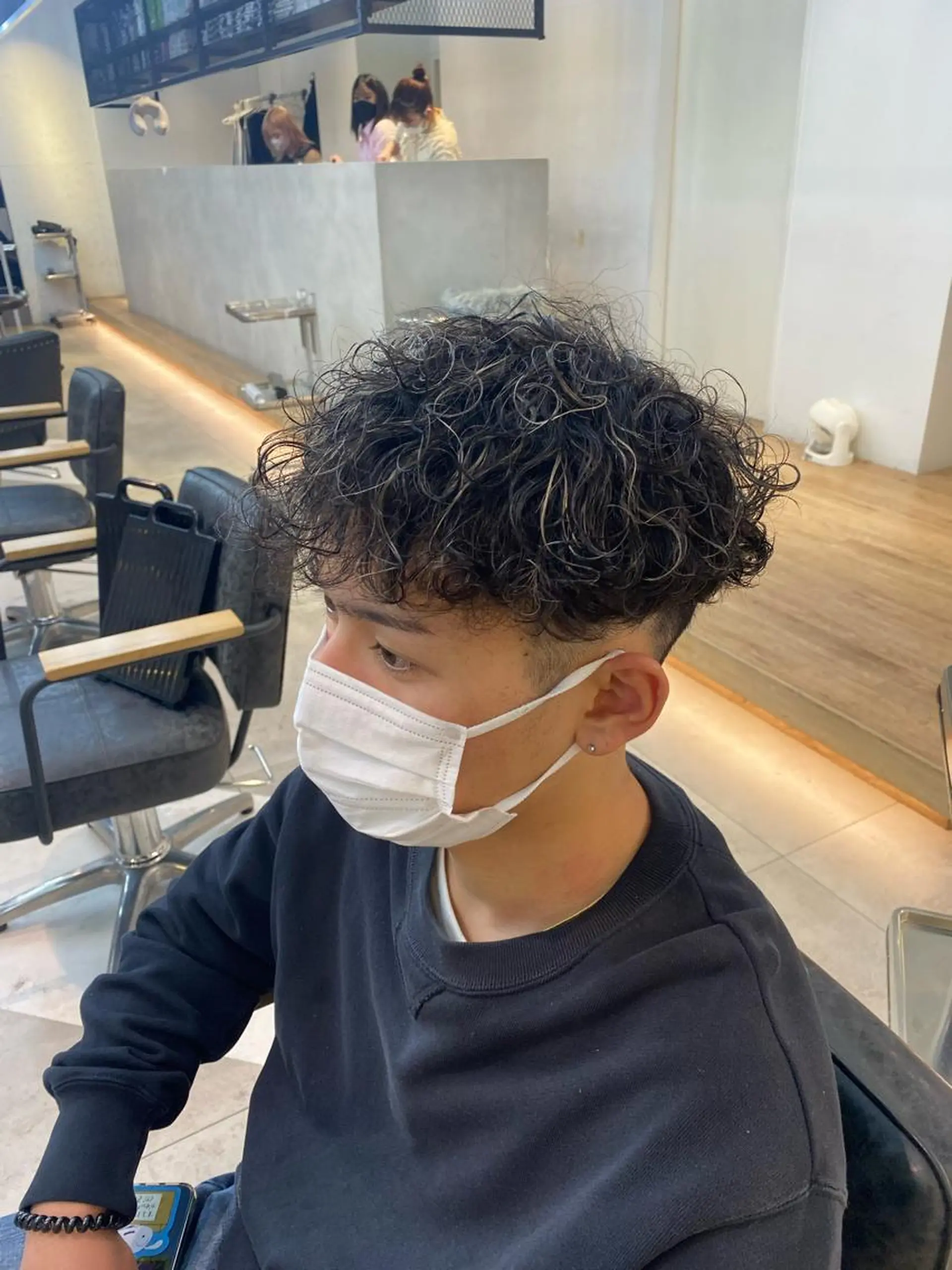 カラー パーマ メンズ カット ヘアカラー パーマ 新宿【メンズパーマ】 塩澤太一のヘアスタイル