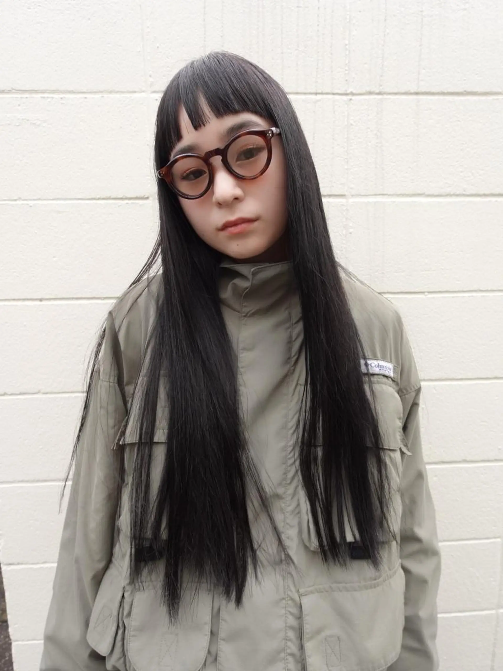 カラー パーマ ミディアム ショートボブ ミディアムパーマ アディクシーカラー ブリーチ ケアブリーチ ヘアカラー CEINE PATHのヘアスタイル