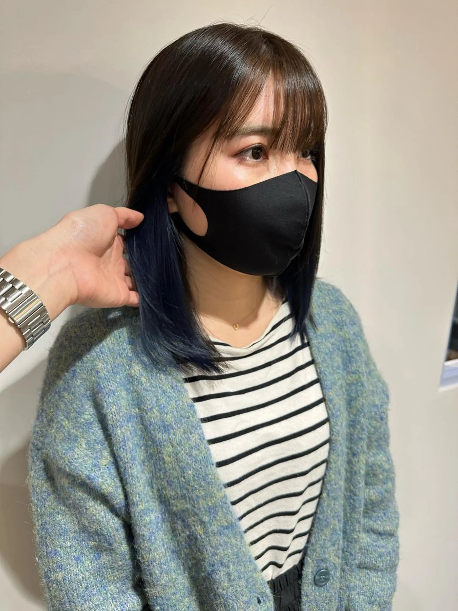 セミロング Null 表参道所属・岩下昂世/ ハイトーン/デザインのヘアスタイル