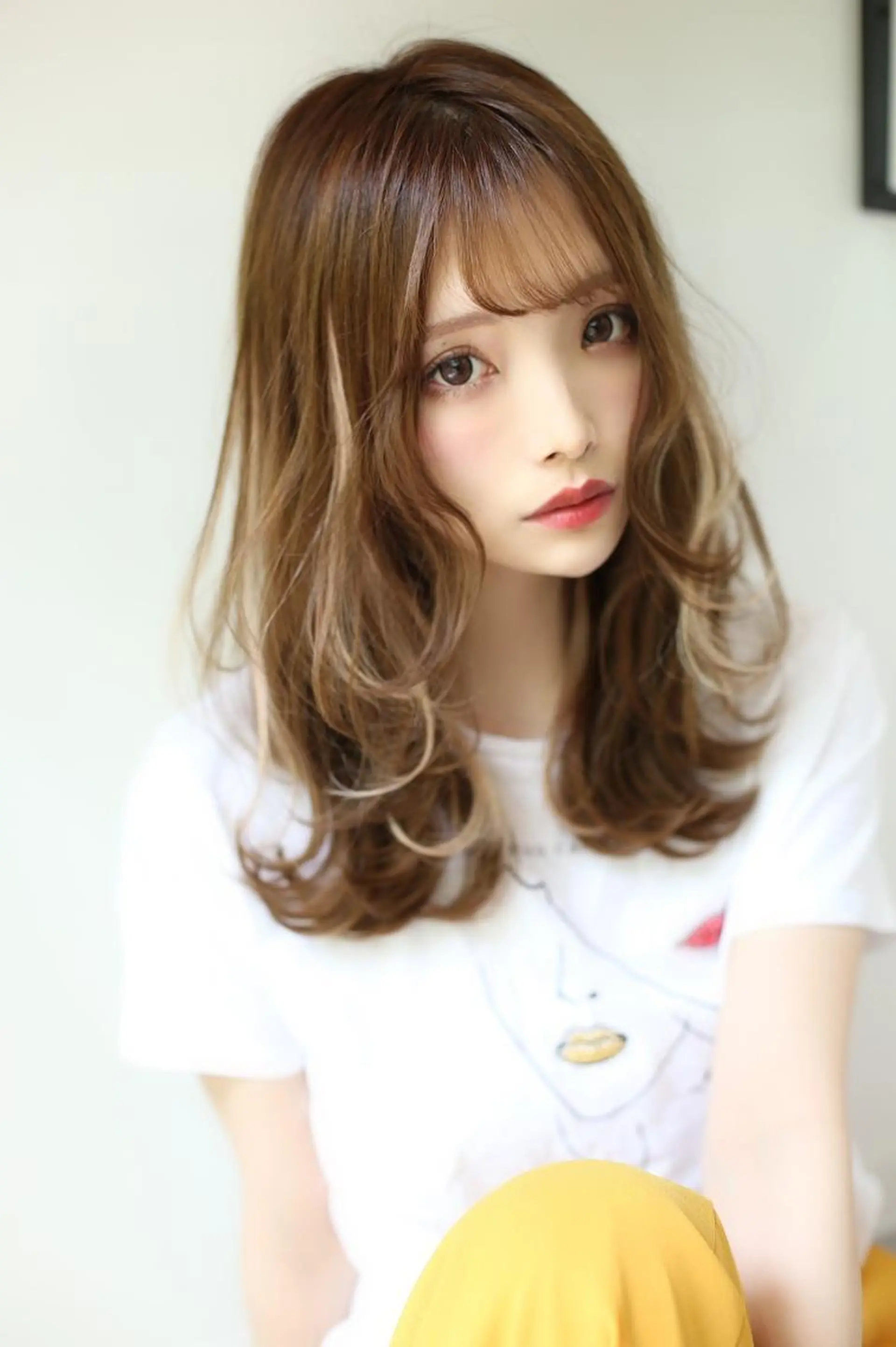 セミロング ヘアアレンジ カラー 💎lino _by _ACNE💎 🧸のヘアスタイル