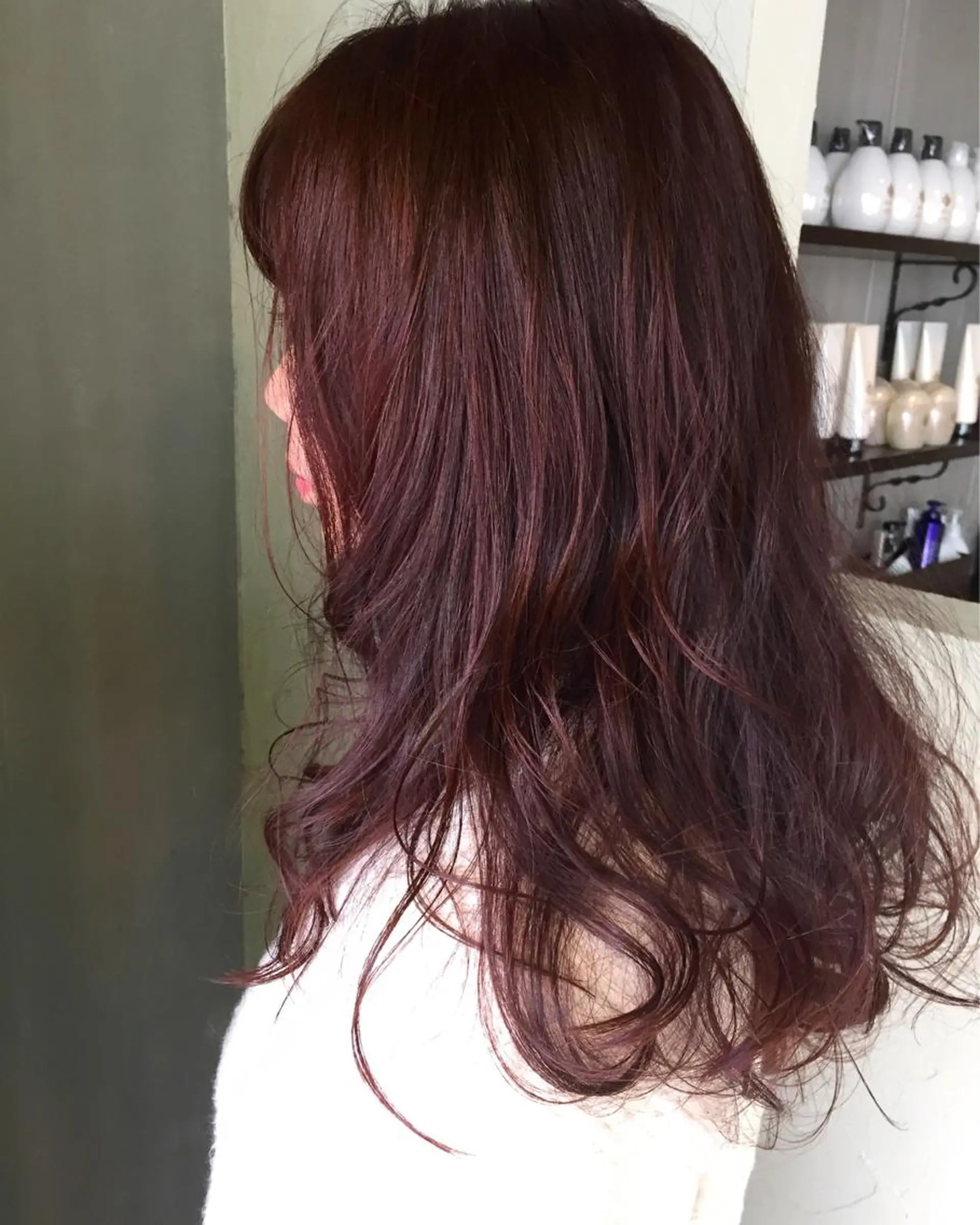 ロング カラー ピンクカラー ツキノキ ミナのヘアスタイル