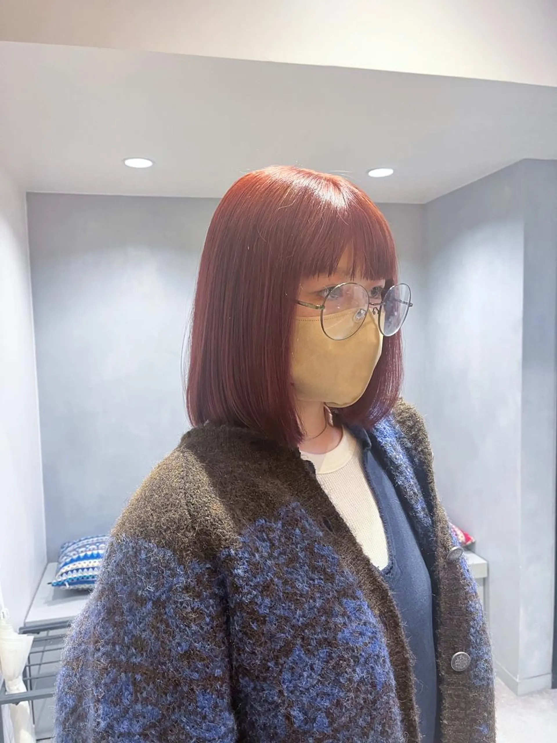 ミディアム 🌈モテ色 村上のぶきのヘアスタイル