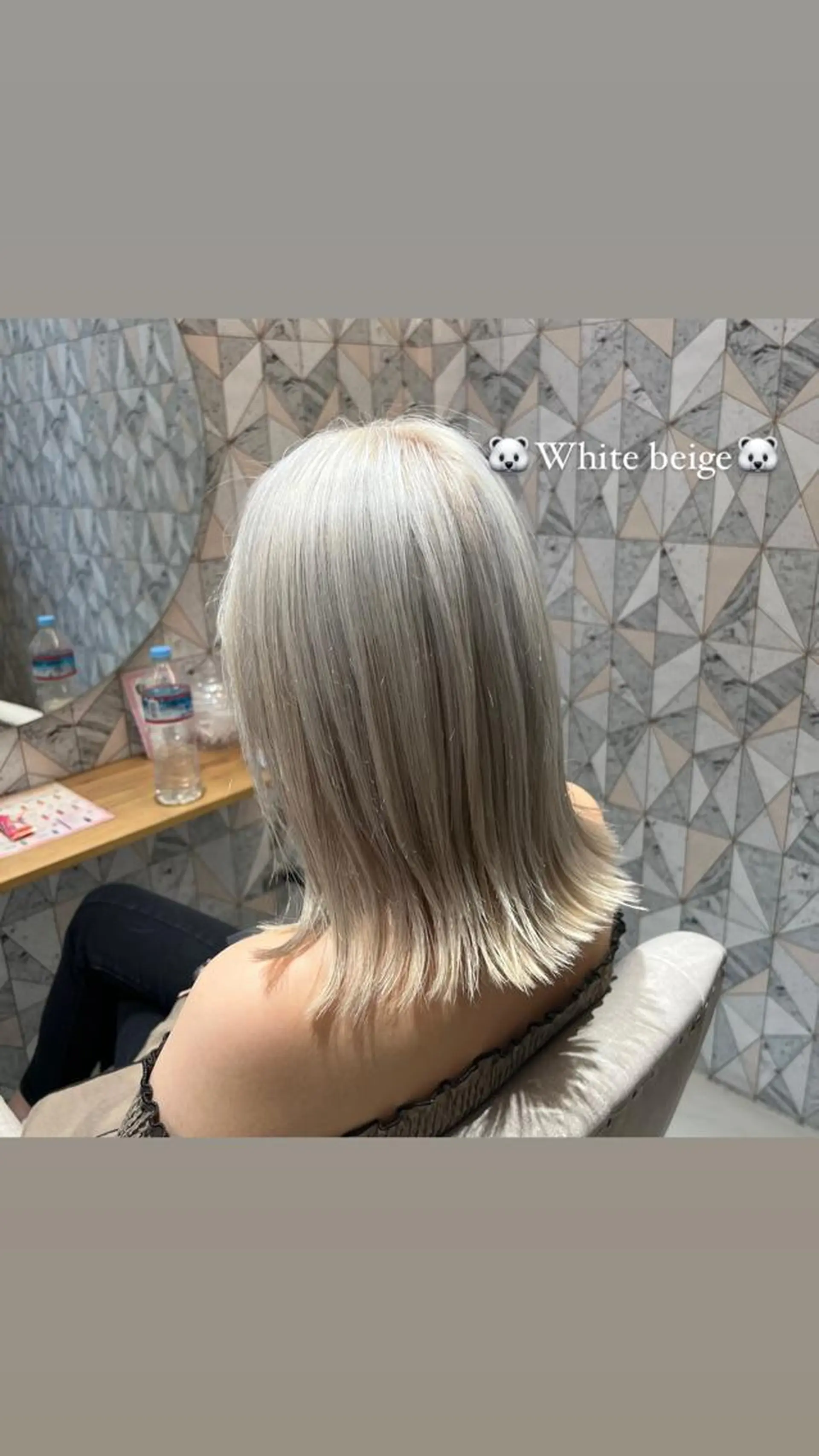 セミロング カラー イルミナカラー Rena ,のヘアスタイル