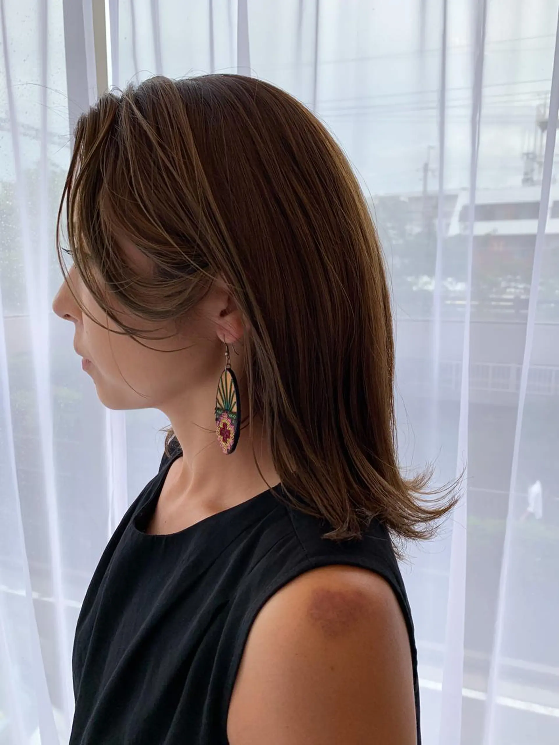 ミディアム カラー ミディアムパーマ アッシュ ブリーチ ケアブリーチ 透明感カラー カット ヘアカラー トリートメント モリシュンスケ /レイヤー/髪質改善のヘアスタイル