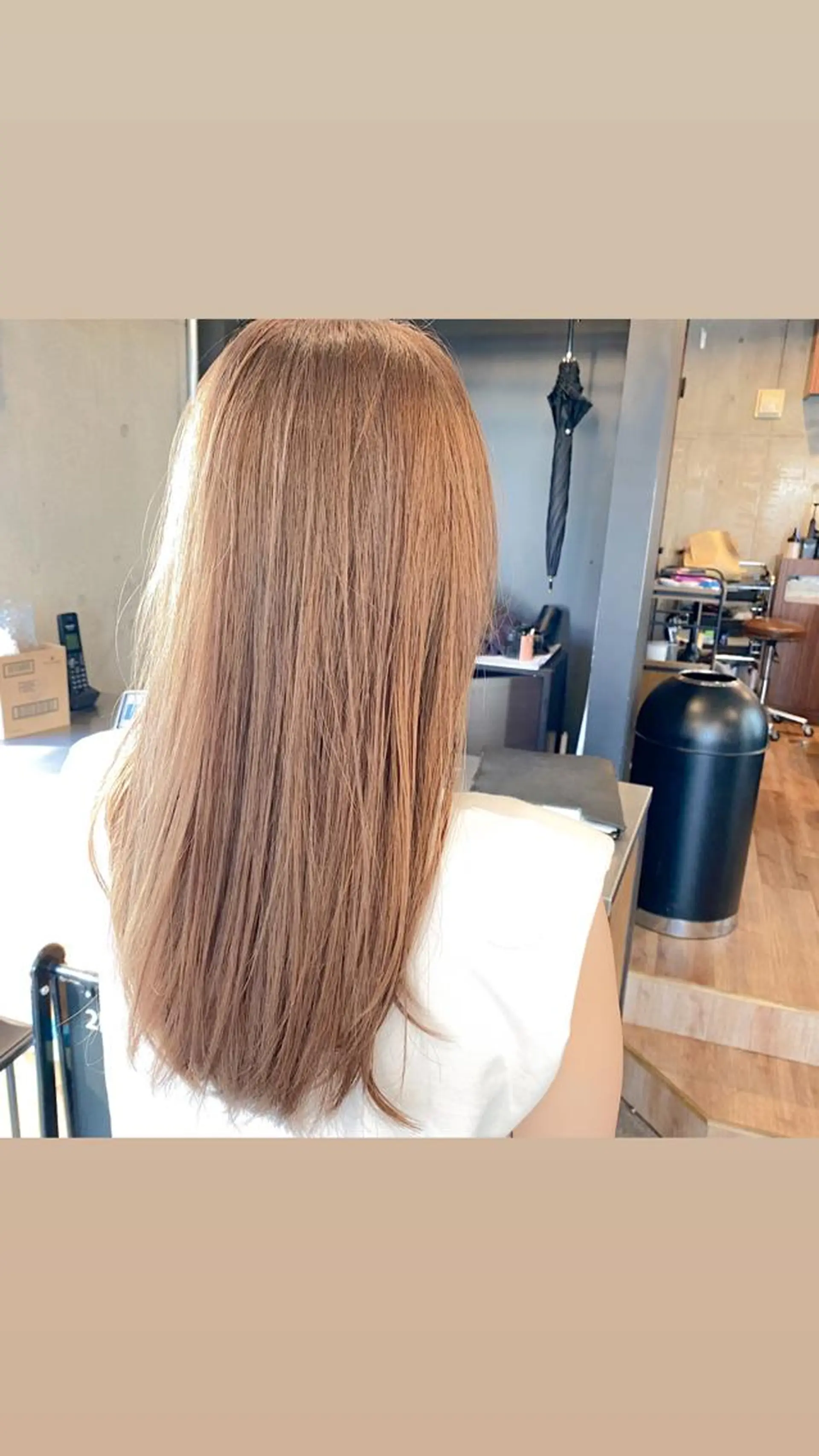 ロング カラー 艶髪ブリーチ 永井竜也のヘアスタイル
