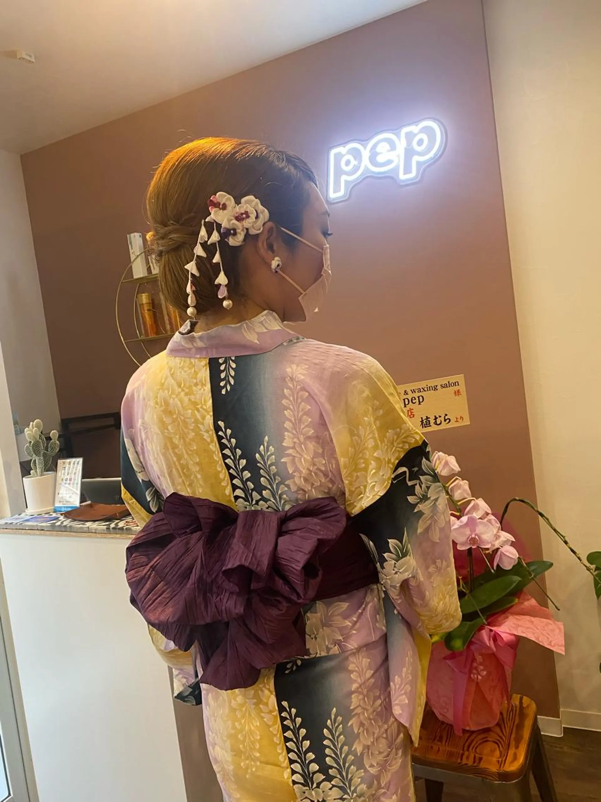 ヘアアレンジ 浴衣 着付け pep所属・pep natsumiのヘアスタイル