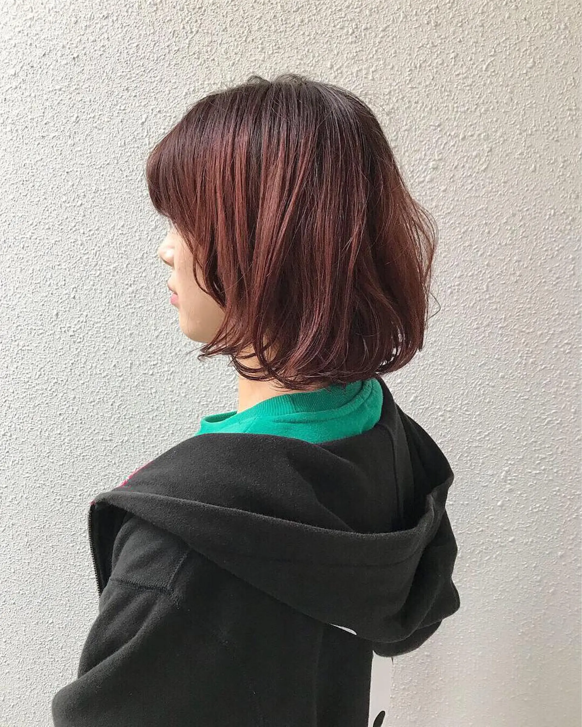 ショート カラー ブリーチ ブラウンカラー レッドカラー レッドブラウン インナーカラー/天神 ブリーチ/吉田のヘアスタイル