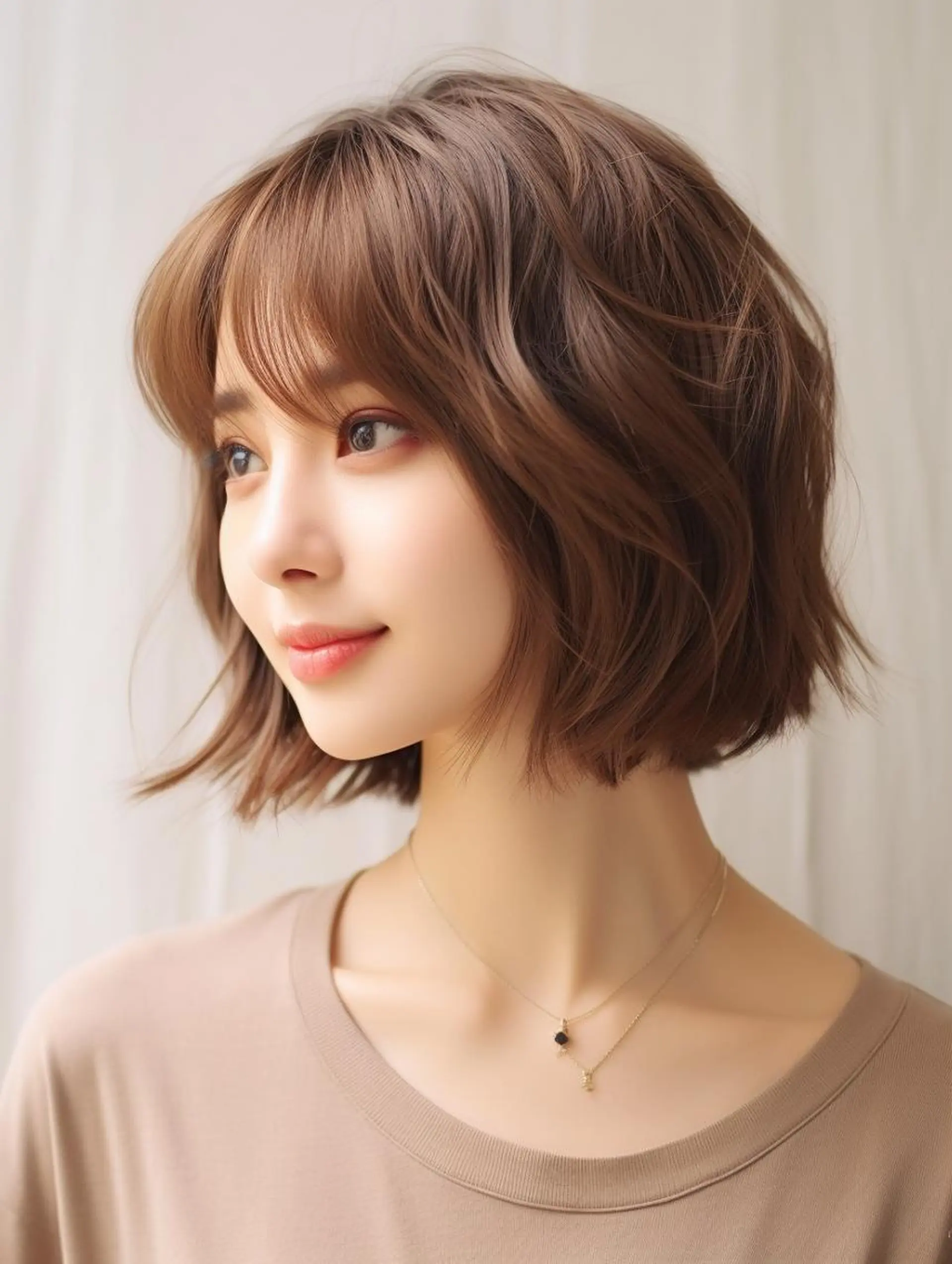 ショート カラー Lehm所属・表参道/さあ や/大人ナチュラルのヘアスタイル