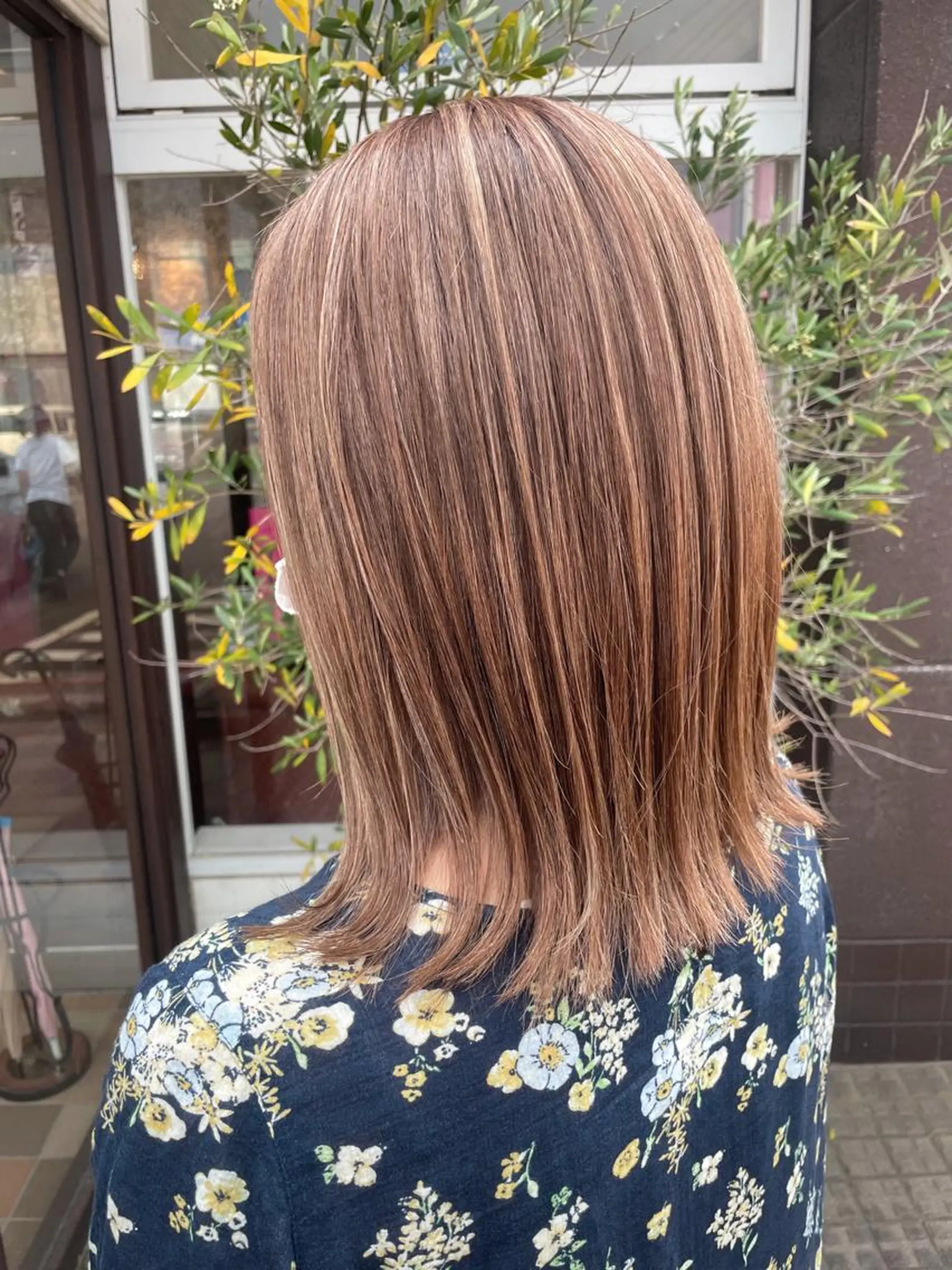 ミディアム ヘアカラー EARTH長岡店🩵 石原莉穂のヘアスタイル