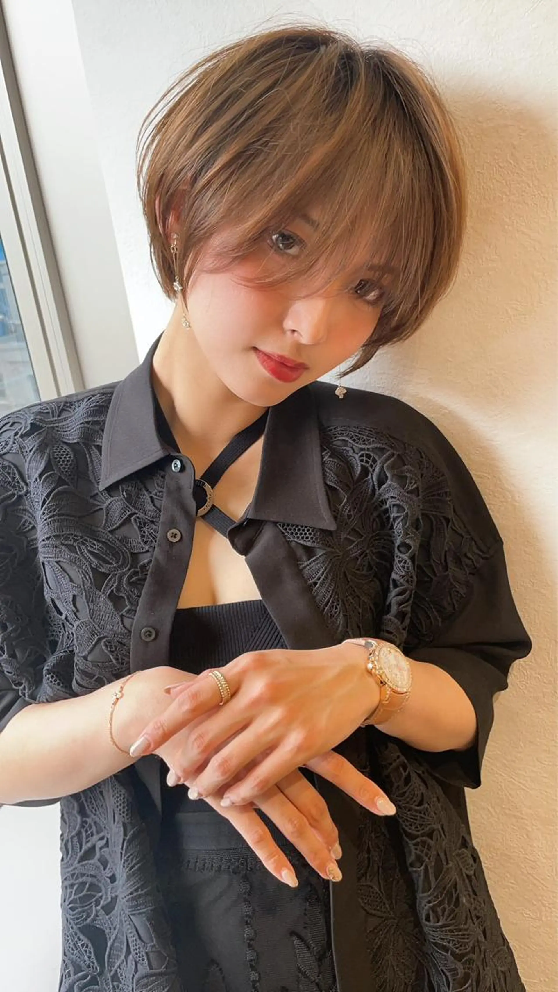 ショート カラー 🎀大川 錬🎀 ブリーチなしWカラーのヘアスタイル