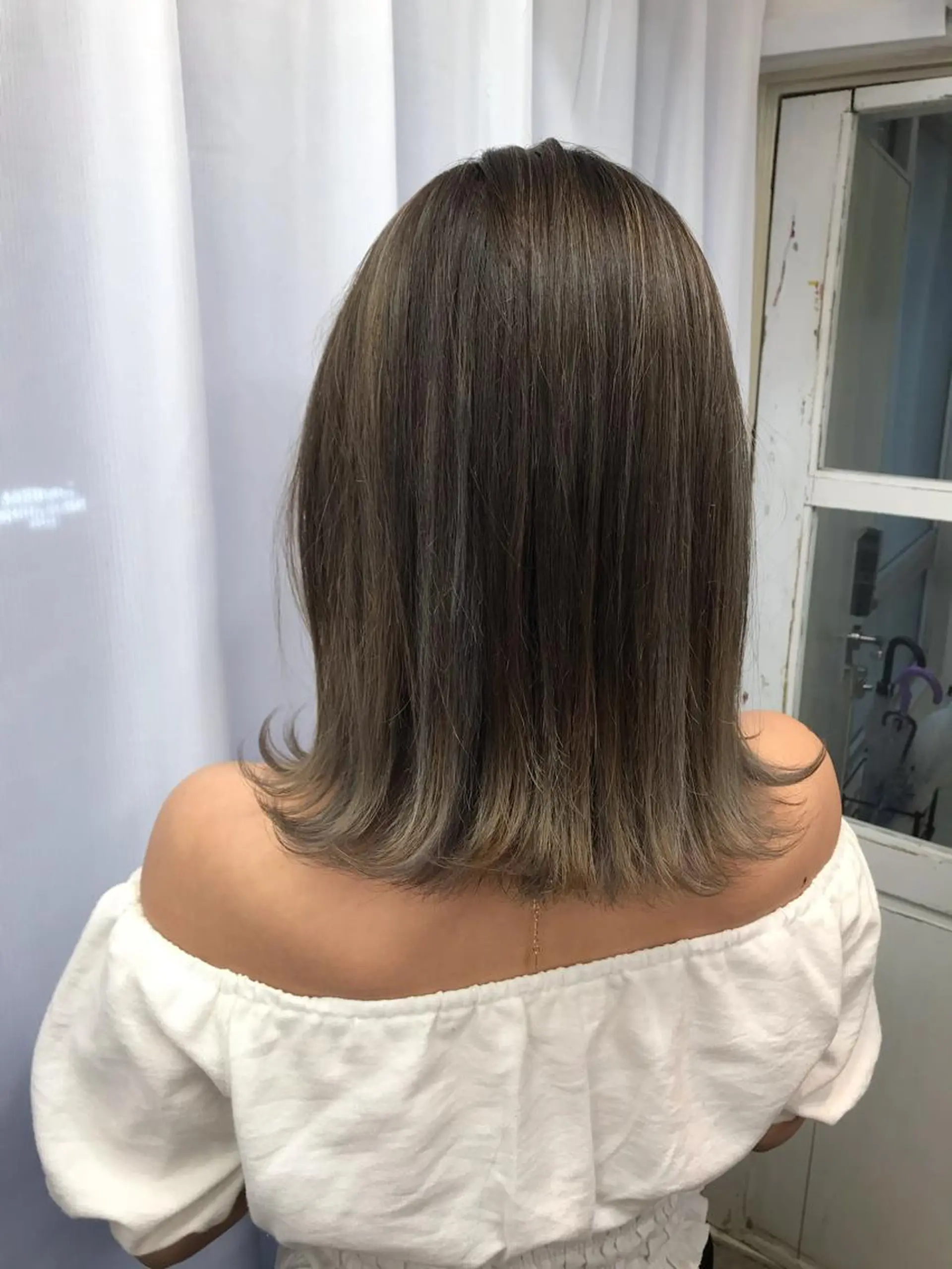 ミディアム カラー バレイヤージュ レイヤーカット ていねい技術No.1 🌈諏訪 健太のヘアスタイル