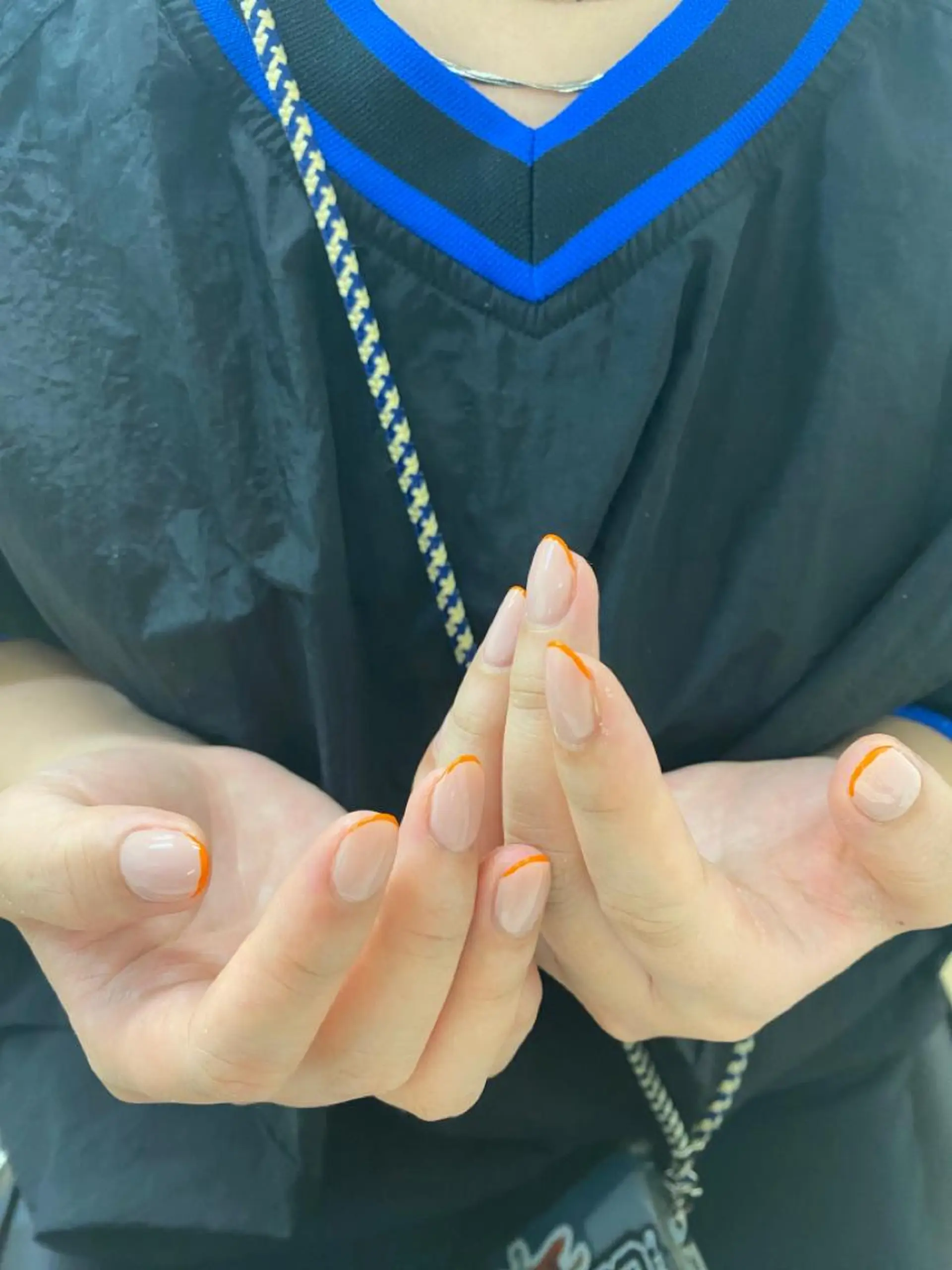 ネイル ワンカラーネイル オレンジ isobe yuiのネイルデザイン