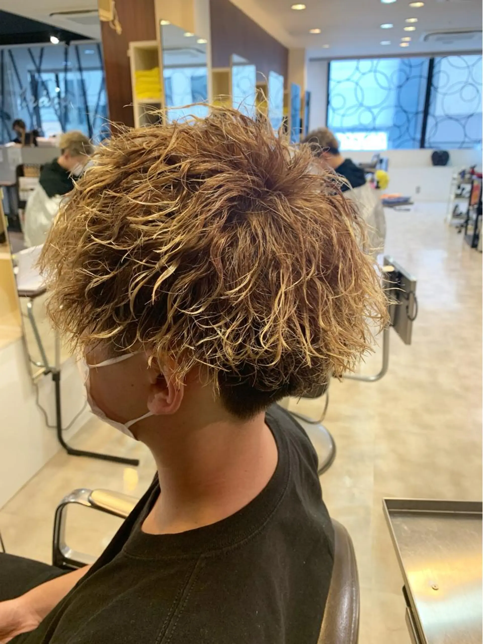 ショート メンズ メンズパーマ/難波/ 心斎橋　室園亮佑のヘアスタイル