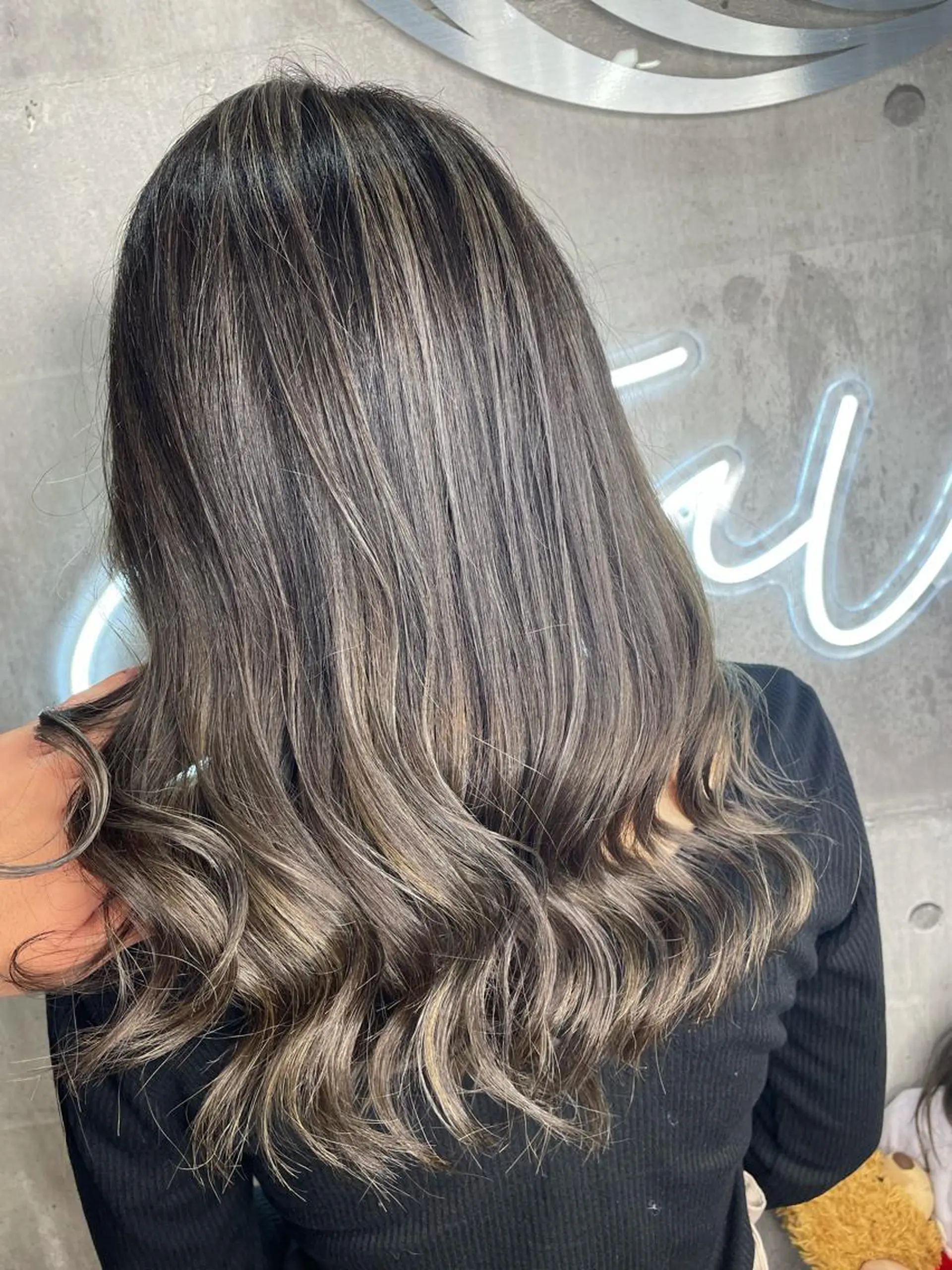 セミロング カラー パーマ ヘアアレンジ メンズ キッズ ネイル マツエク・マツパ シールエクステ メンズバレイヤージュ メンズハイライト メンズインナーカラー メンズ韓国風 新越駅から1分 肥高　壮汰のヘアスタイル