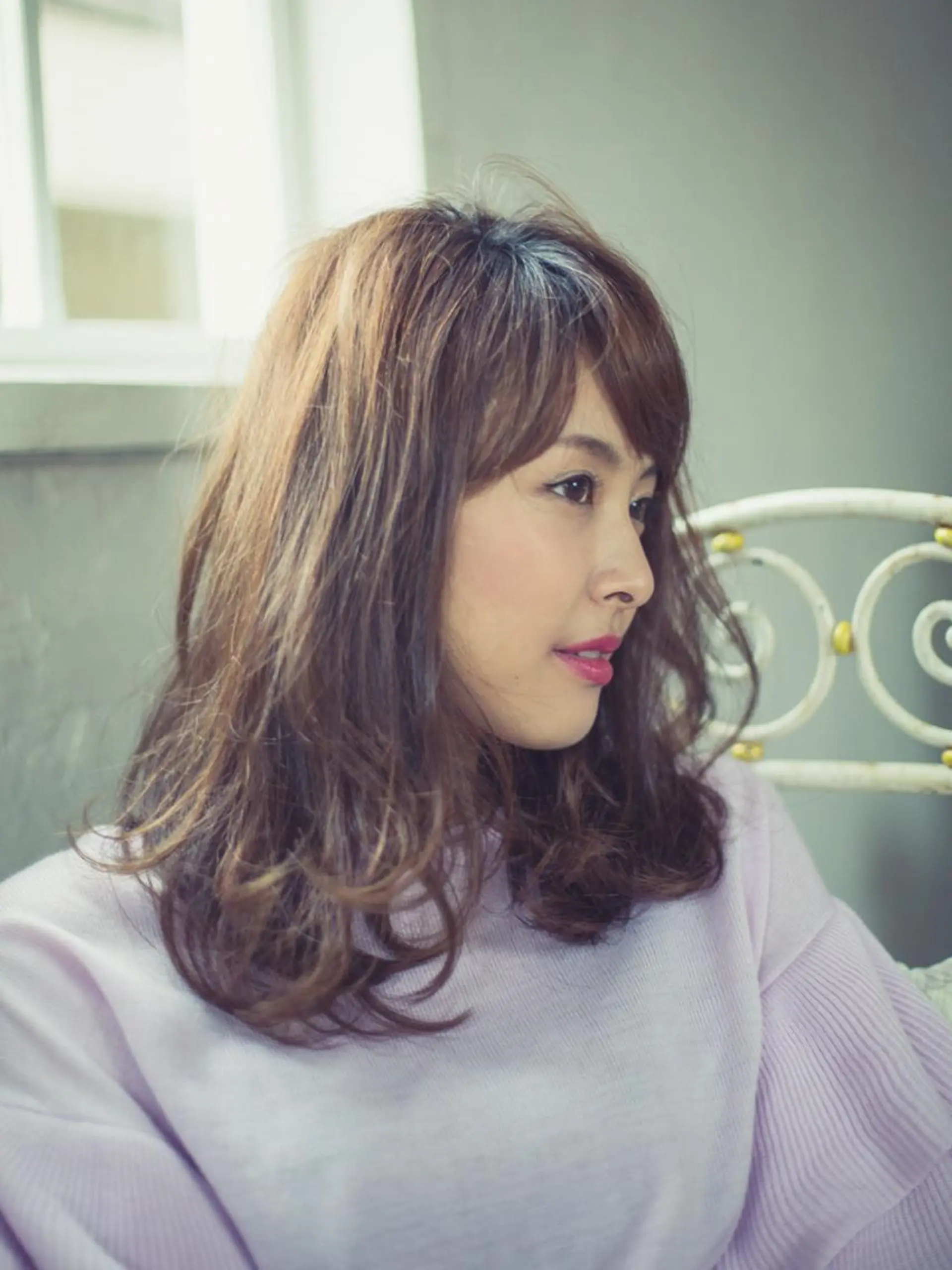 セミロング カラー パーマ ヘアアレンジ メンズ キッズ ネイル マツエク・マツパ premier modelsのヘアスタイル