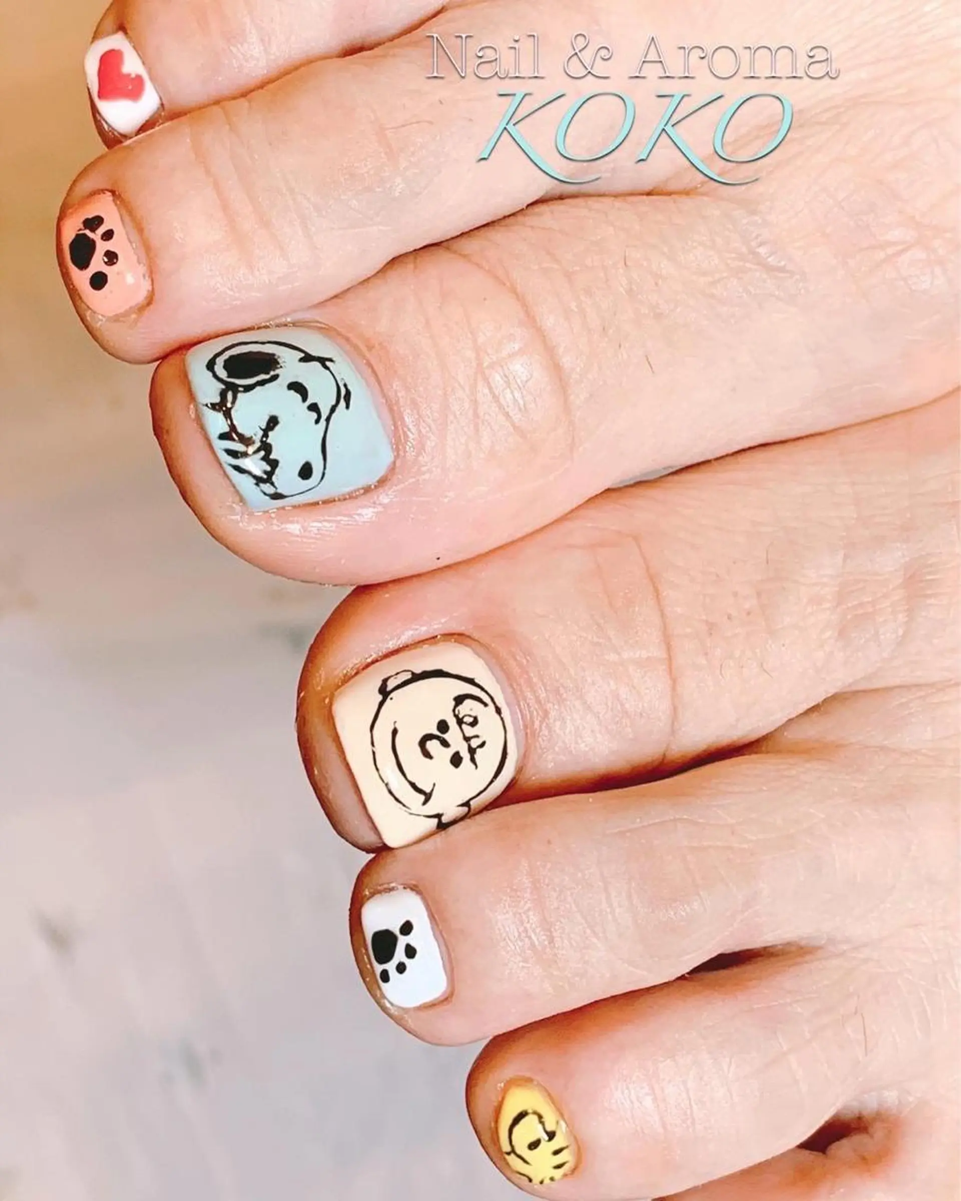 ネイル アートネイル フットネイル フットネイル Nail_Aroma KOKOのネイルデザイン
