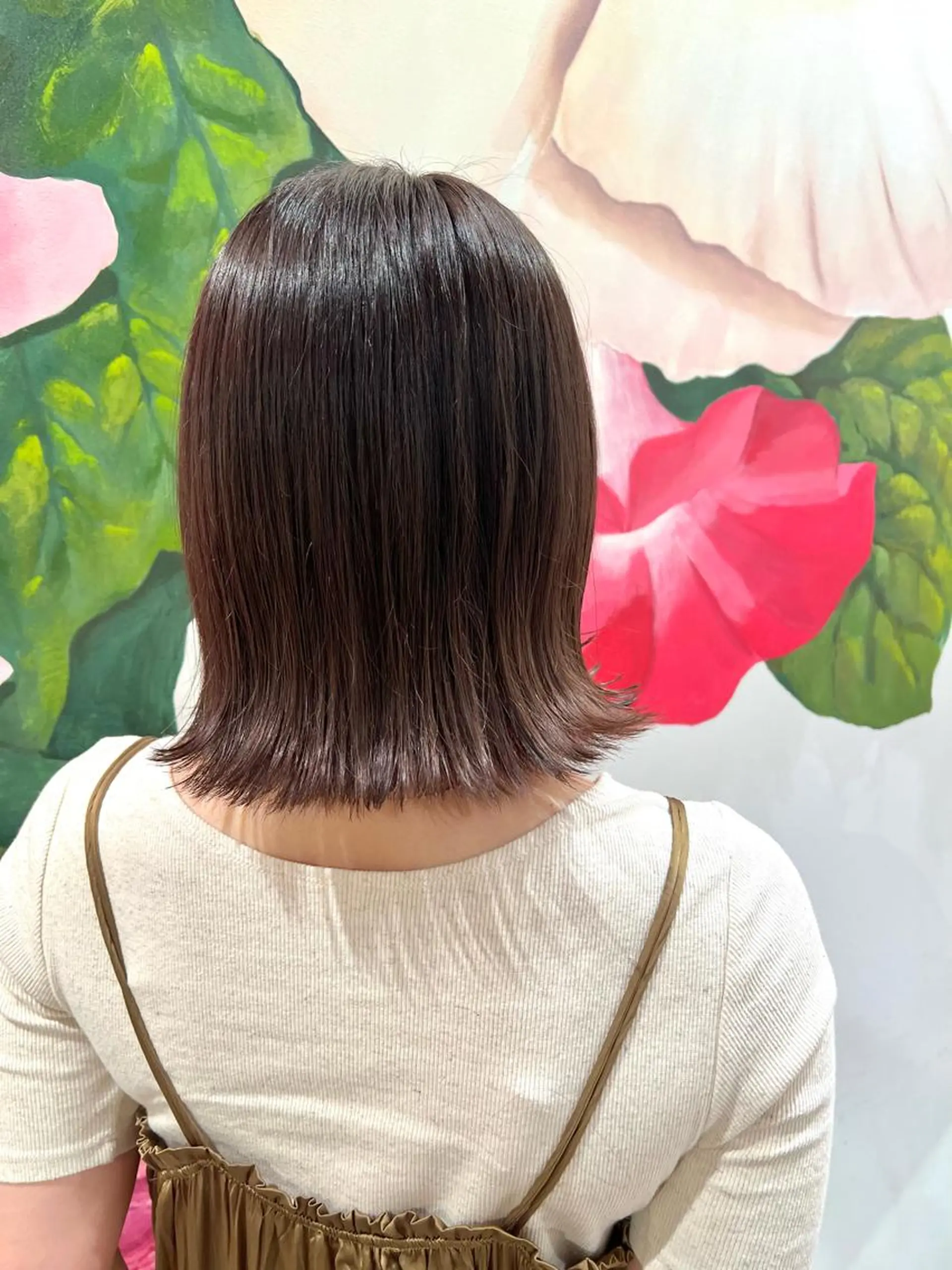 ミディアム カラー カット ヘアカラー トリートメント 美容室tanacocolo所属・草野 ゆずきのヘアスタイル