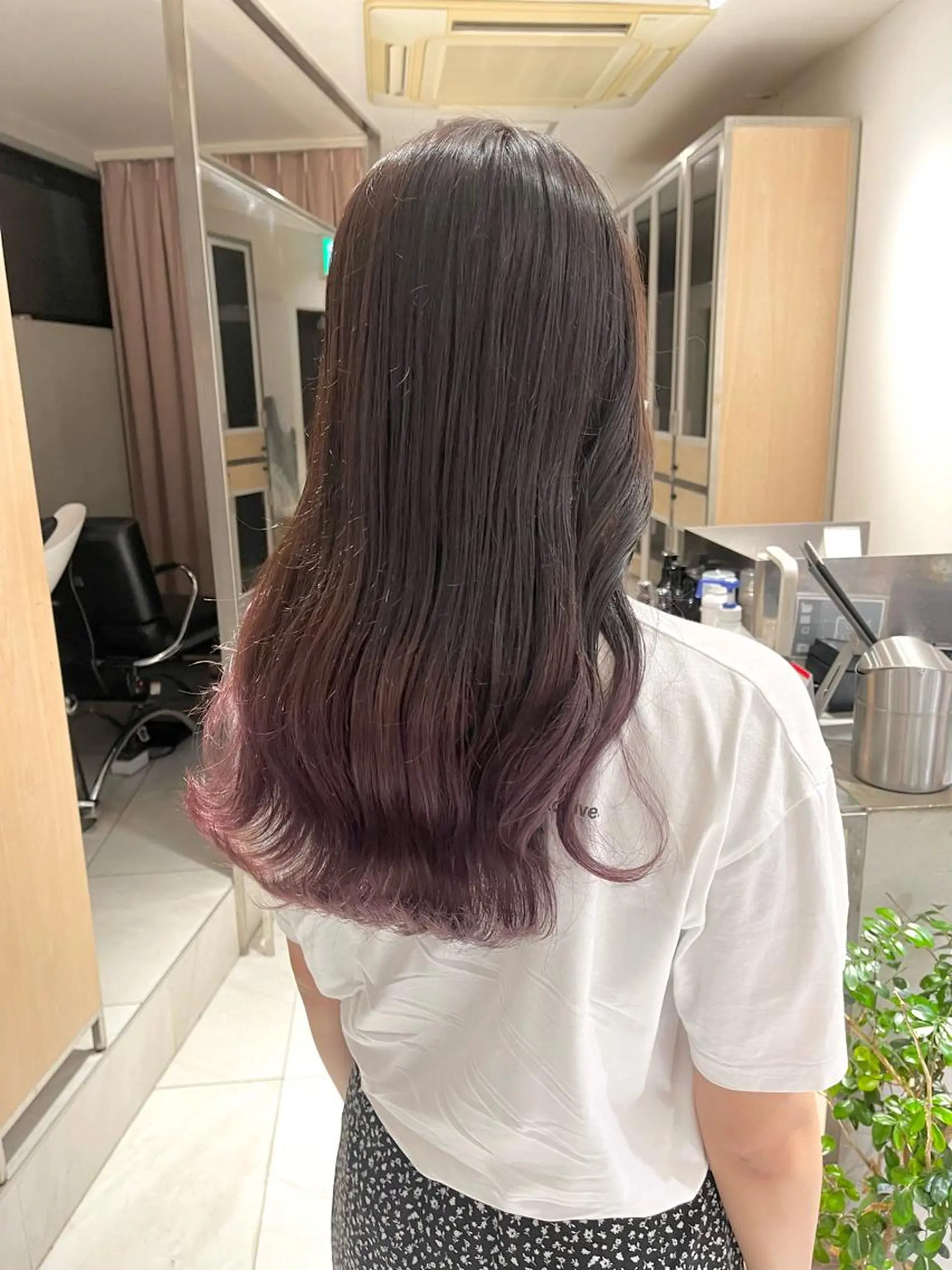 ロング カラー ブラウンカラー ピンクカラー ピンクブラウン ヘアカラー トリートメント ヘッドスパ ヘアセット 🎀艶モテカラー🎀 彩季のヘアスタイル
