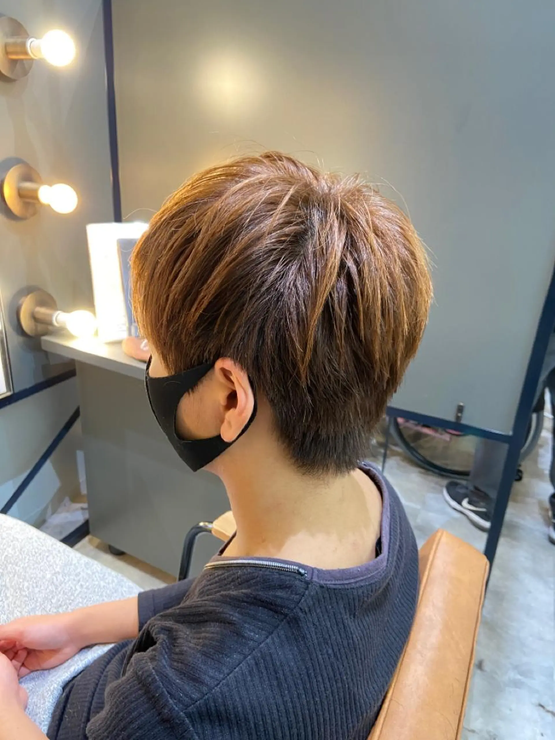 ショート メンズ 刈り上げ ノイシキ サキのヘアスタイル