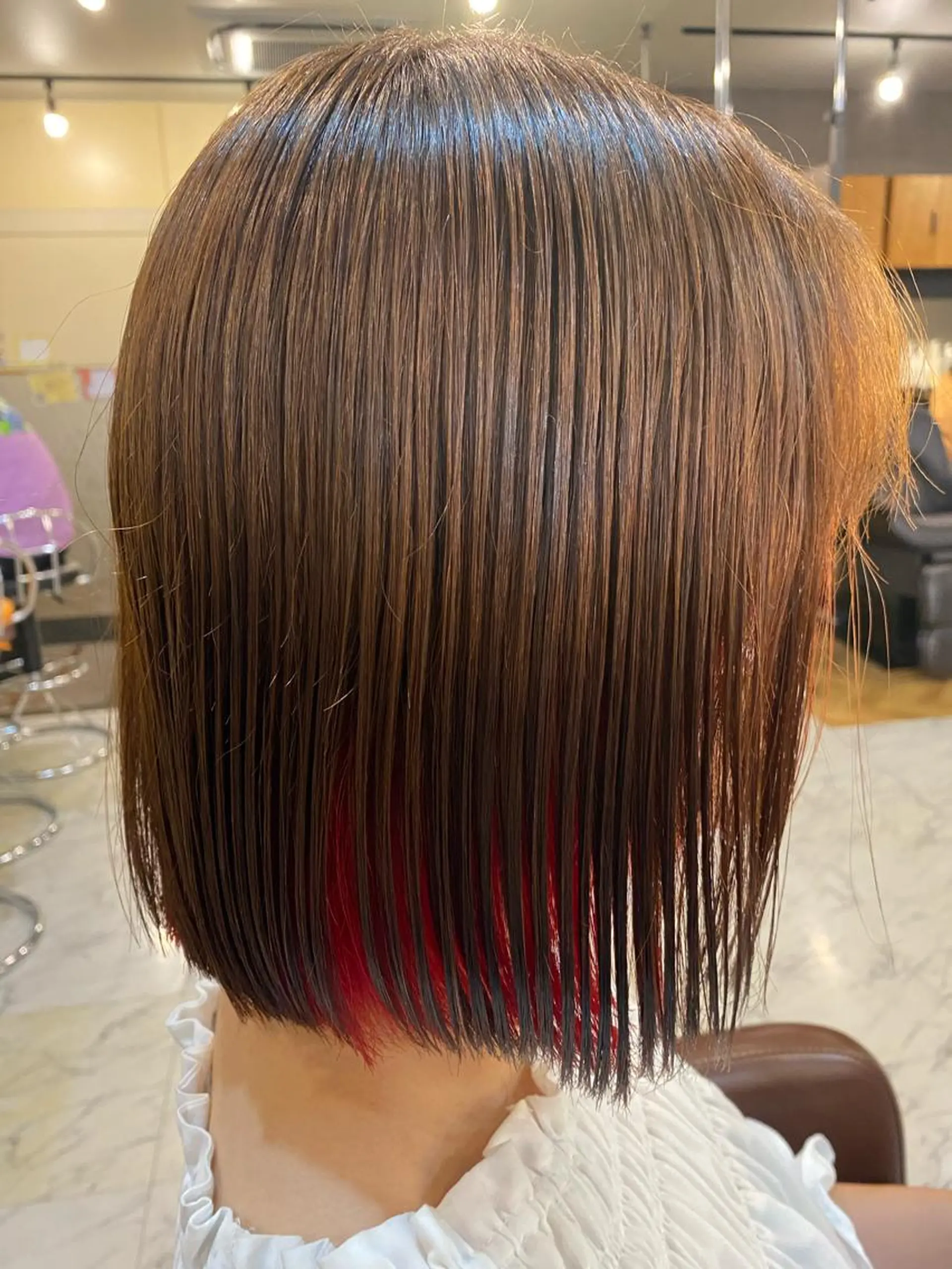 ミディアム ヘアカラー トリートメント 💖縮毛矯正 💖　MISAKIのヘアスタイル