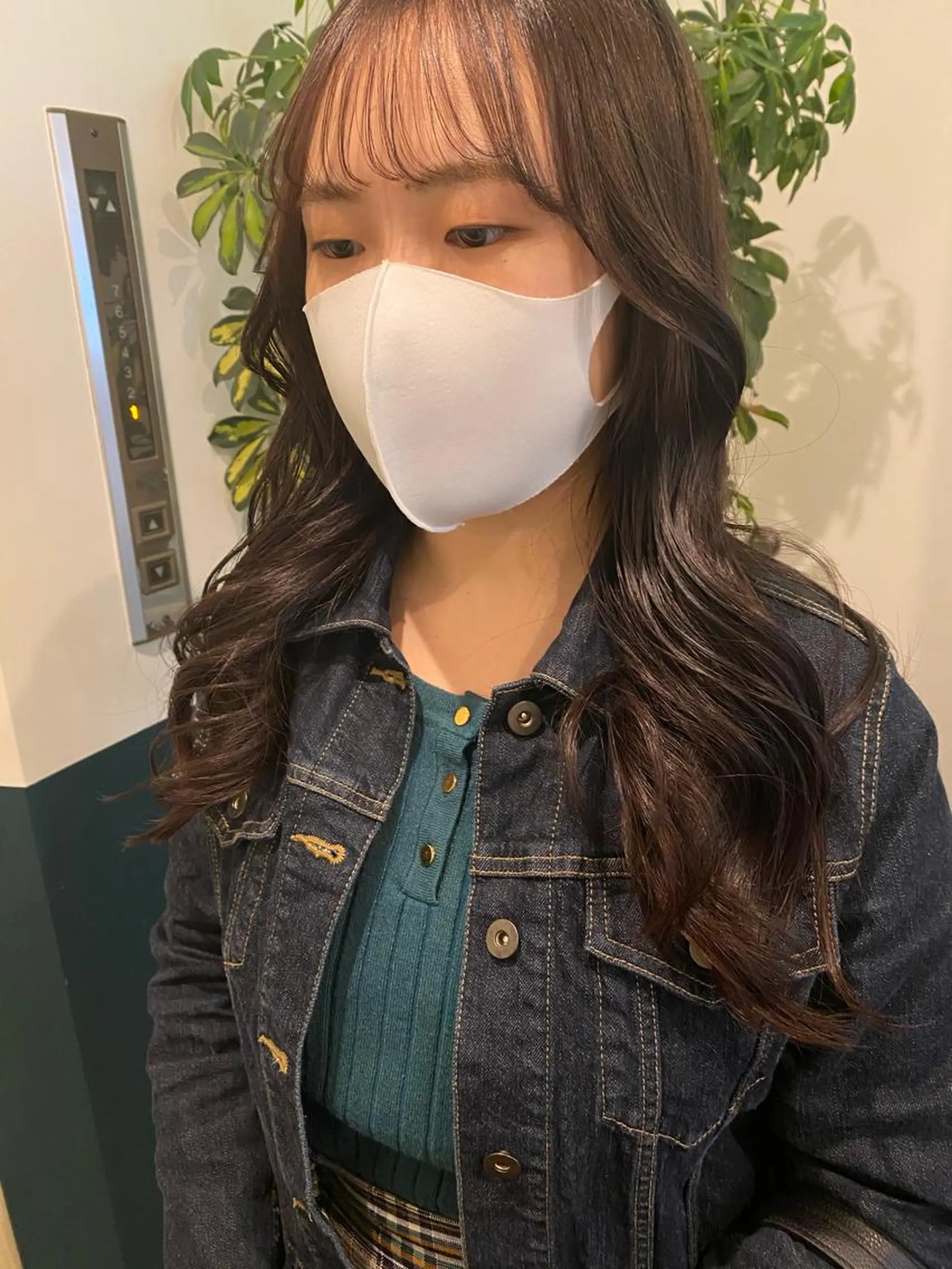 ロング カラー 顔周りカット 韓国風ヘア レイヤーカット fit stand所属・fit stand /HIIRAGIのヘアスタイル