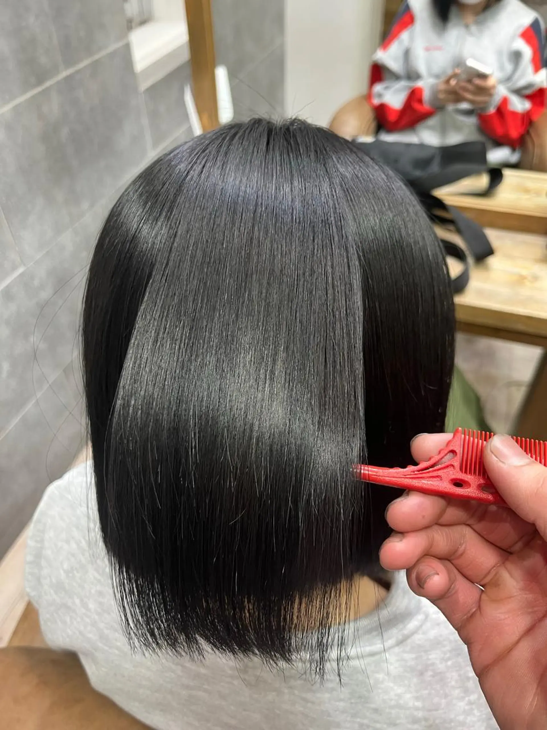 ショート 縮毛矯正 縮毛矯正 ストレート　髪質改善 あすまのヘアスタイル