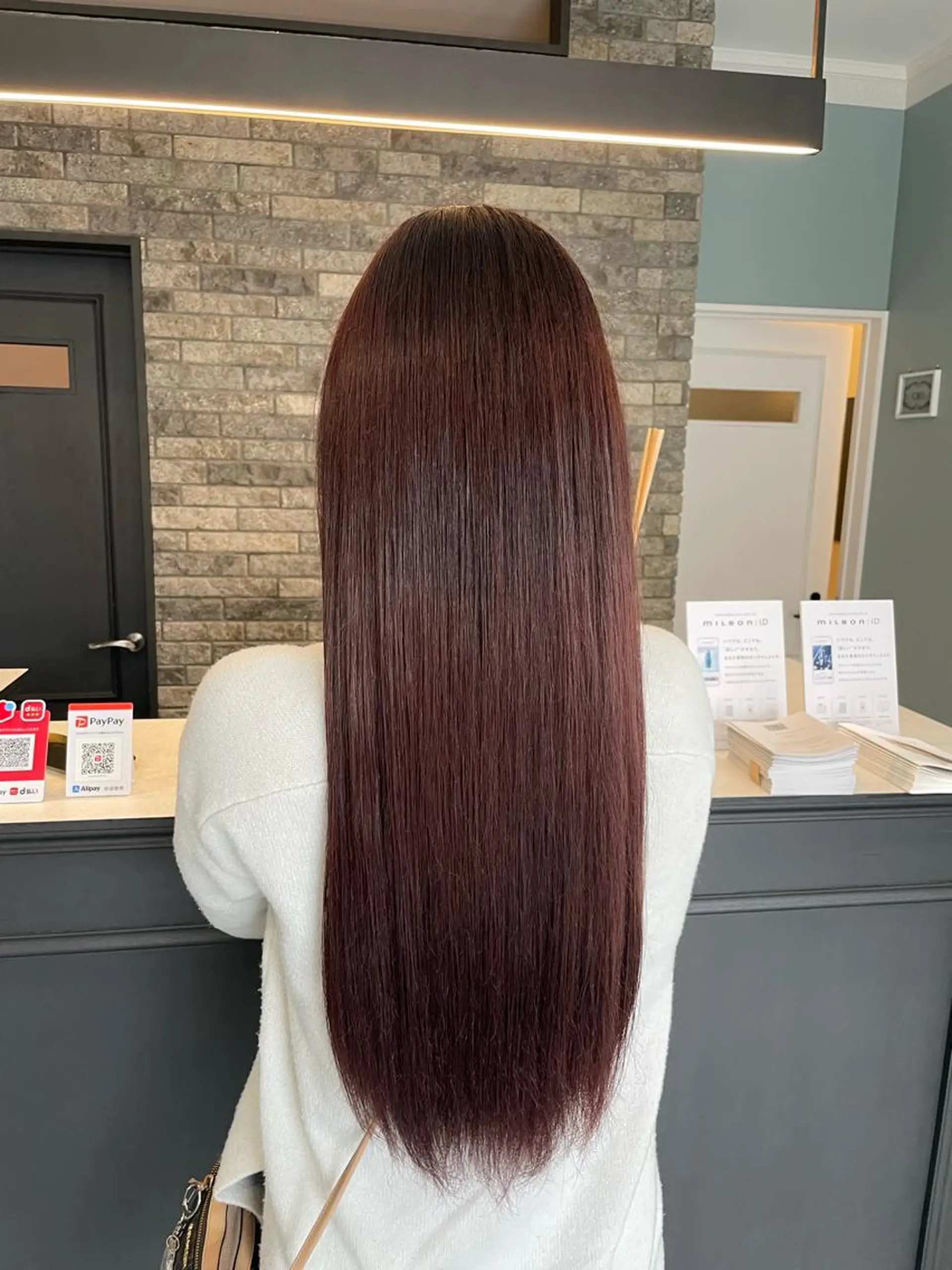 ロング ピンクブラウン トリートメント カット ヘアカラー トリートメント Dia✂︎ 高澤優希のヘアスタイル