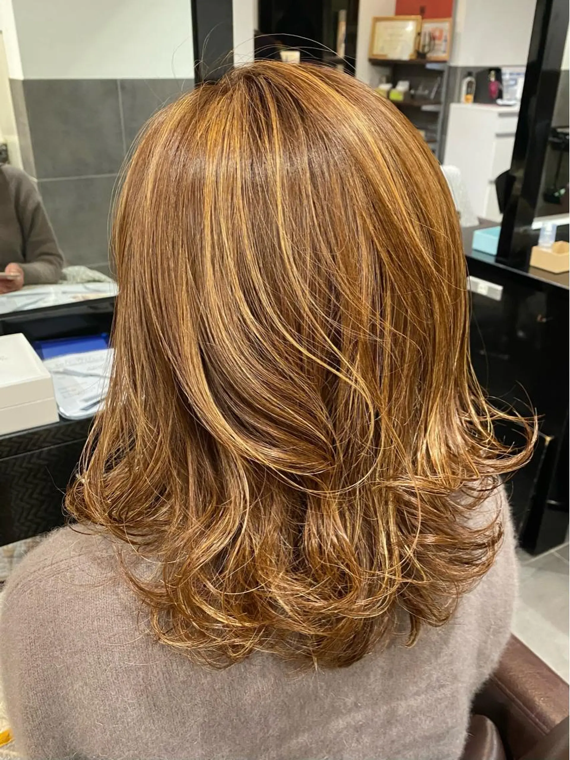 ミディアム カラー カット パーマ トリートメント ⭕️メンズパーマ⭕️ 山口　裕太郎のヘアスタイル
