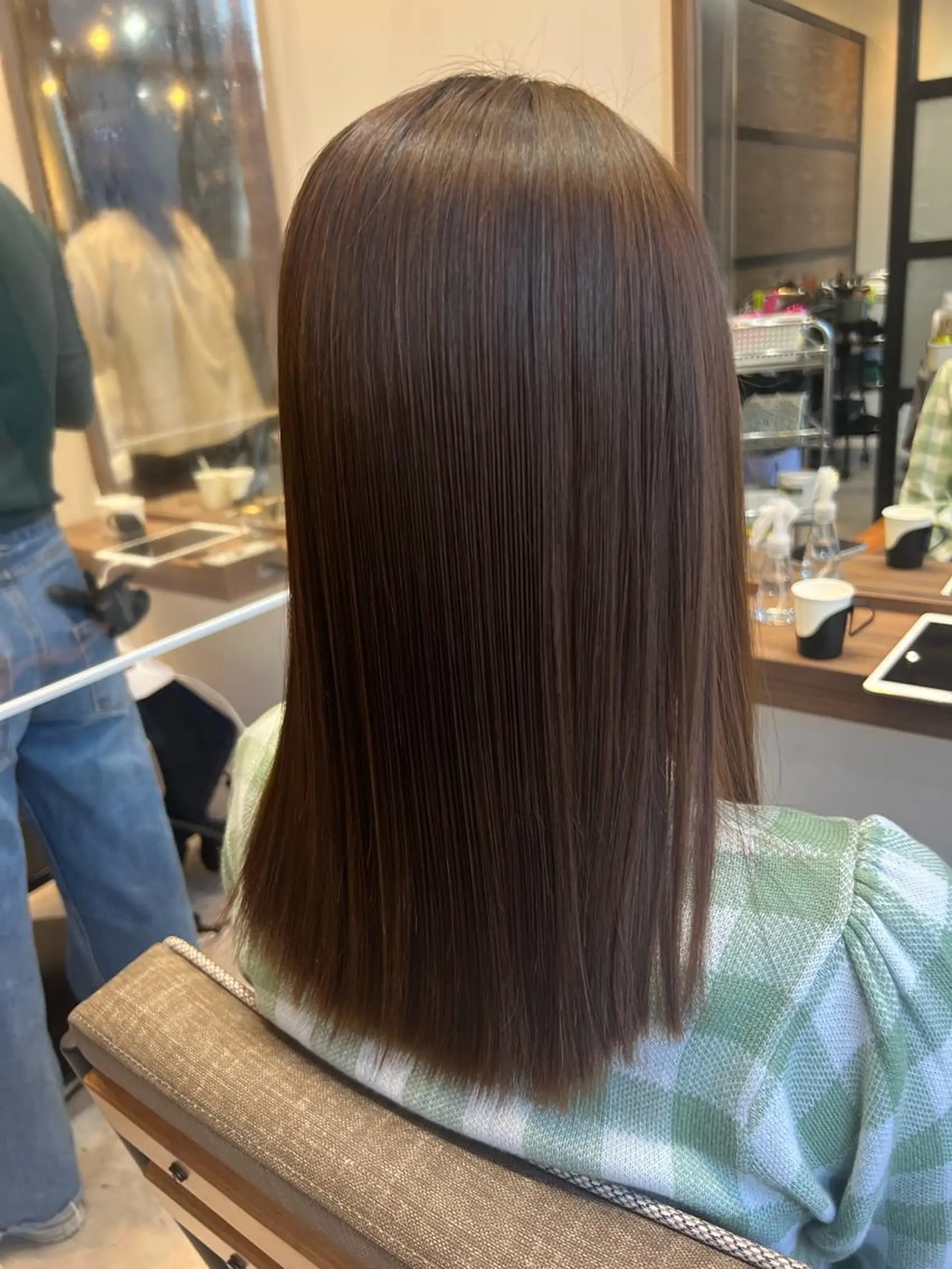 セミロング カット ヘアカラー トリートメント 名古屋/髪質改善/ 透明感SHIZUKAのヘアスタイル