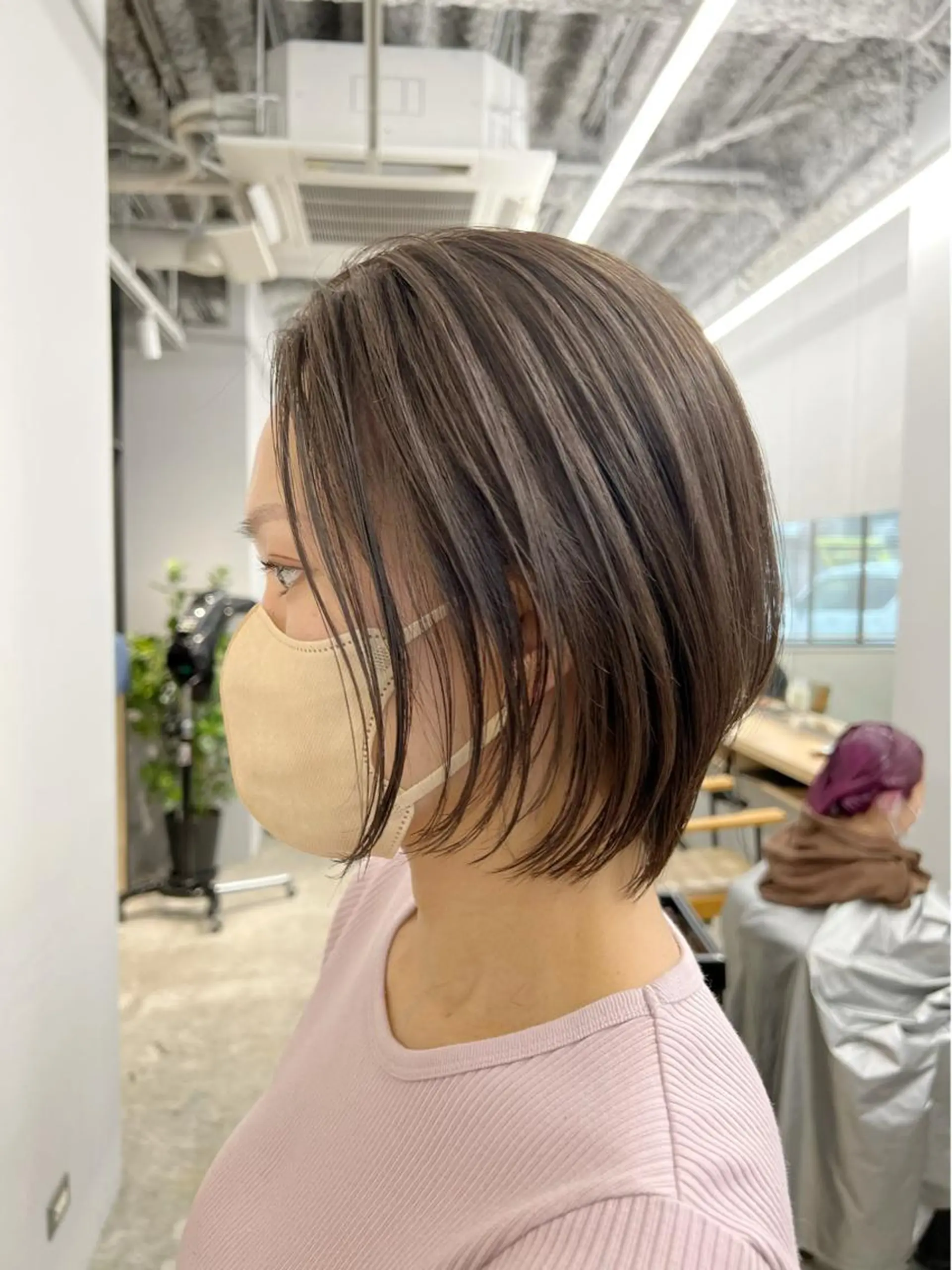 ショート カラー シルバー ボブ カット ヘアカラー トリートメント 代表　YUKI ☆のヘアスタイル