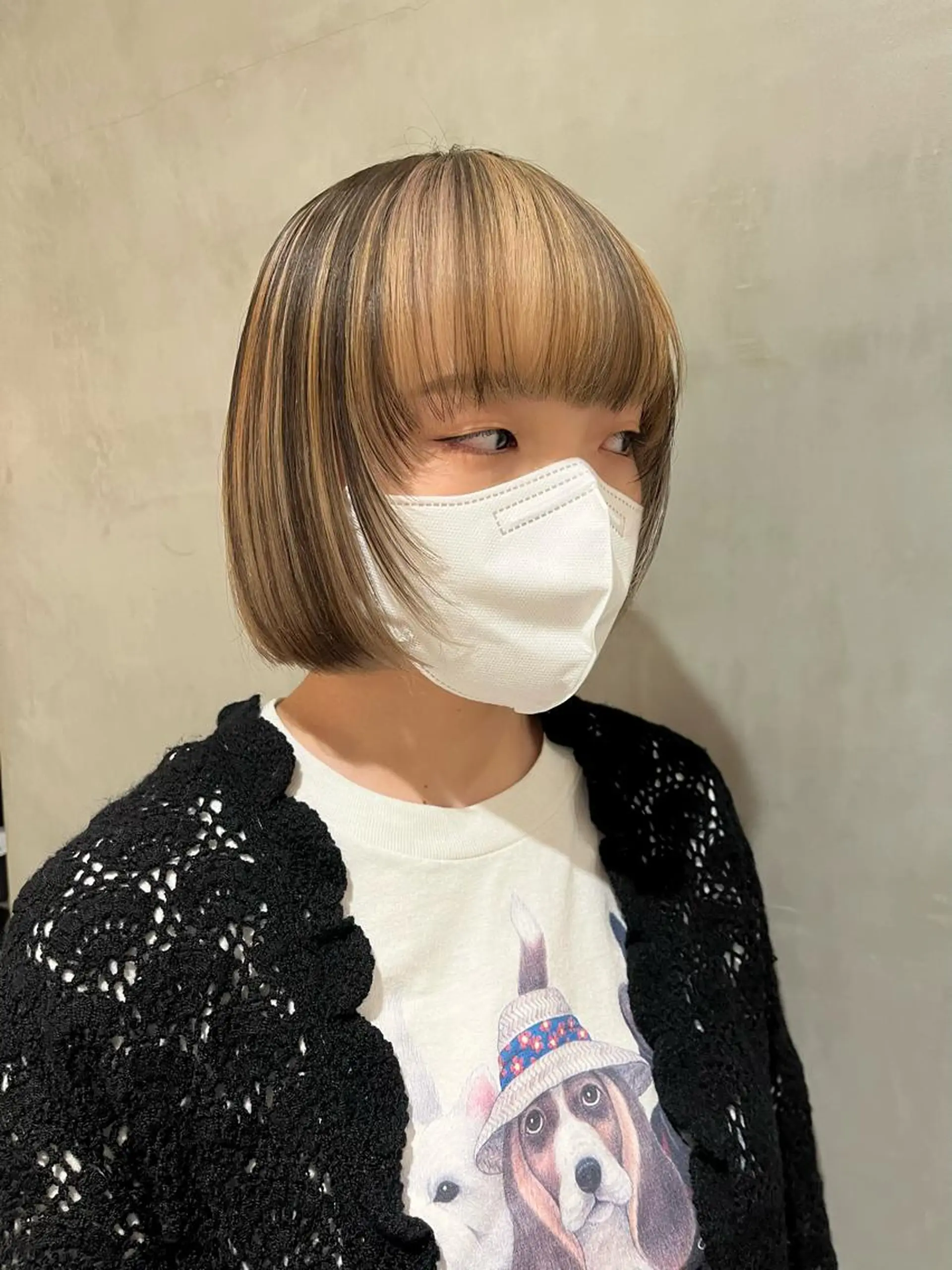 ショート カラー 暖色🍒姫カット🎀 オタク特化🎀ゆうなのヘアスタイル