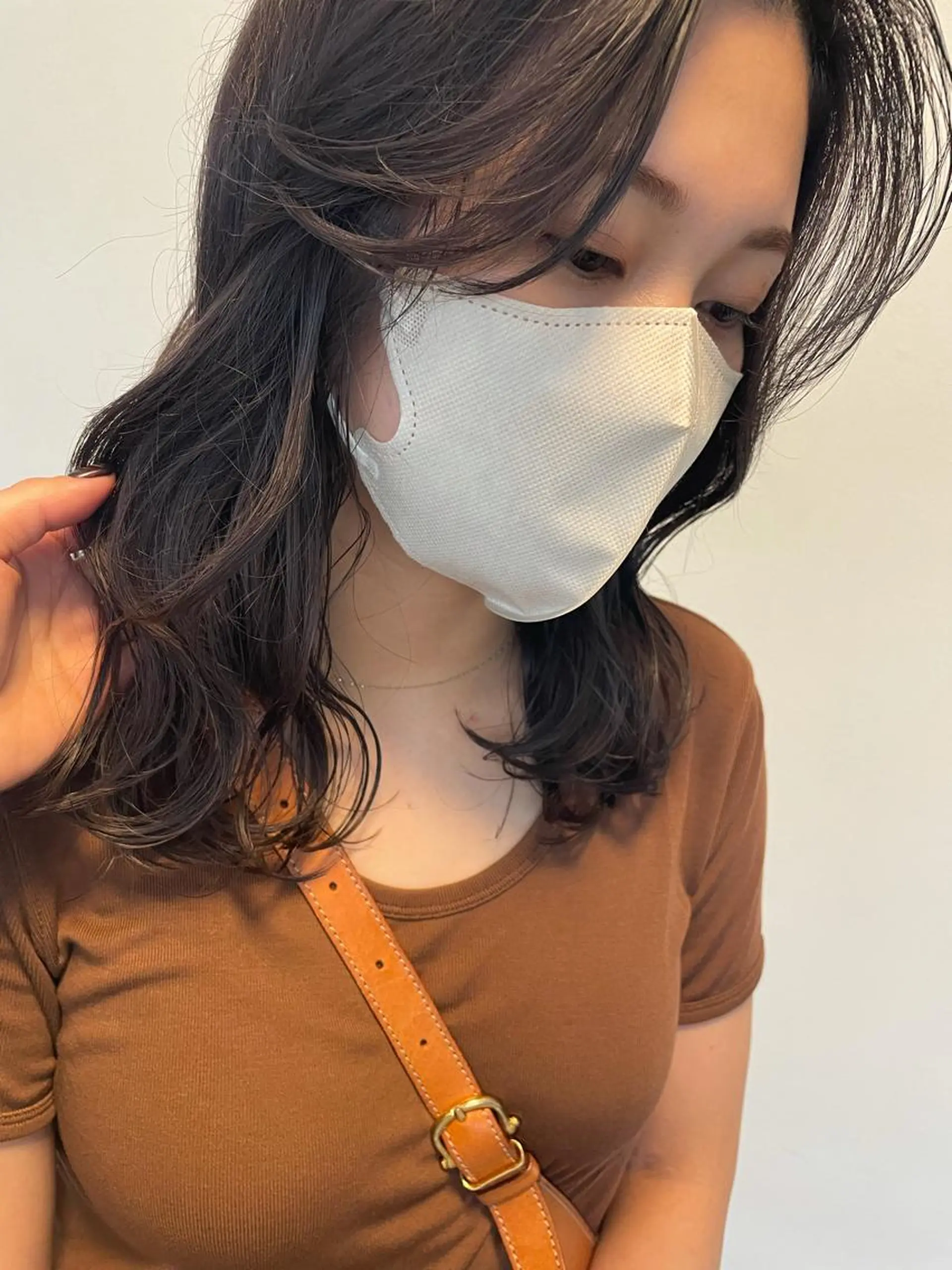 セミロング カラー tablier所属・tablier 熊谷日菜子のヘアスタイル