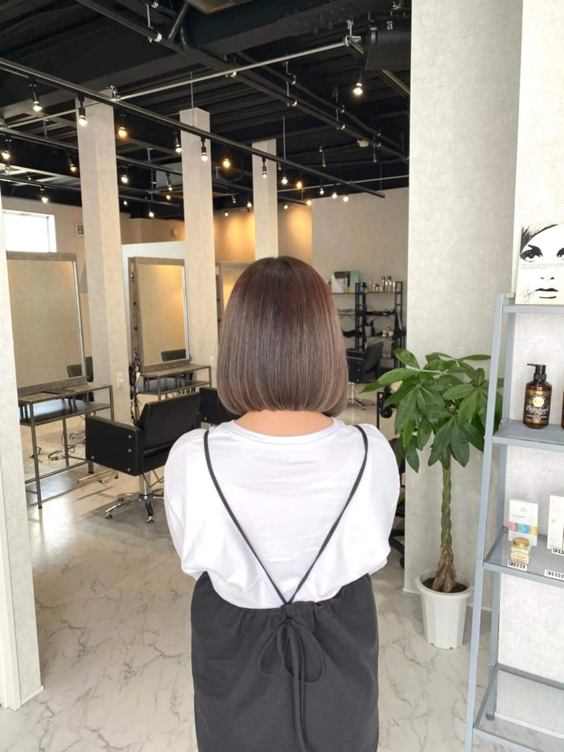 ショート カラー バレイヤージュ デザインカラー ハイライトカラー 外国人風カラー ハイライト カット ヘアカラー トリートメント アンドウ ユウ/ レイヤーカット/韓国のヘアスタイル