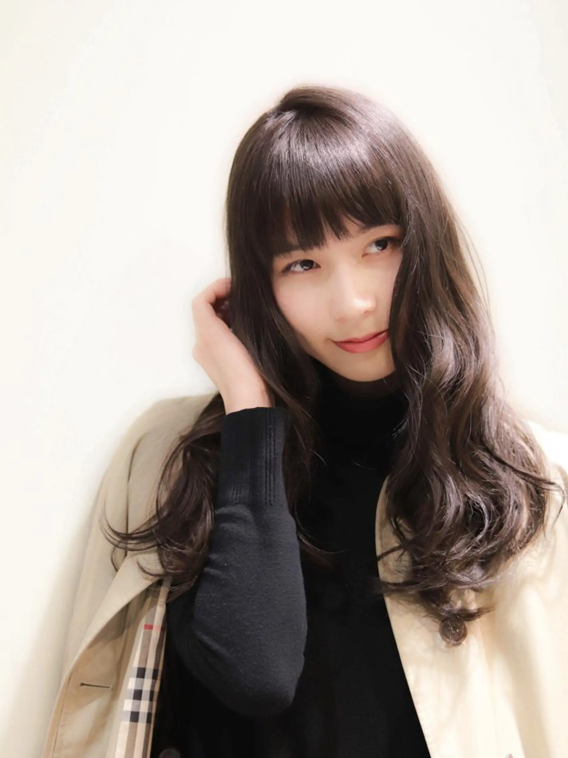 ロング カラー パーマ アッシュ 透明感カラー バイオレットカラー カット 🌈ウルトワ水素 髪質改善naru🌈のヘアスタイル