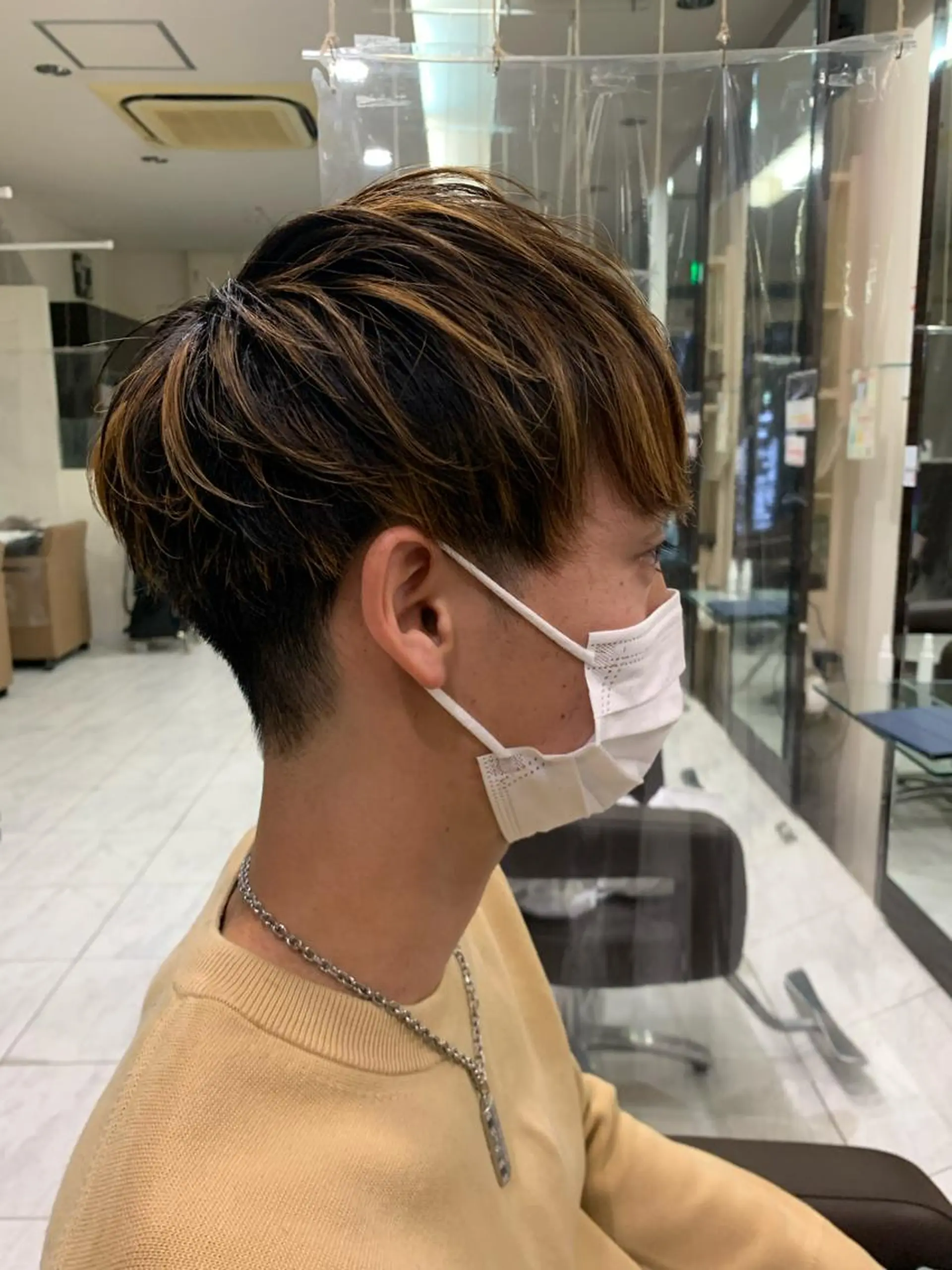 メンズ RIKA💙パーマ 艶カラー💙のヘアスタイル