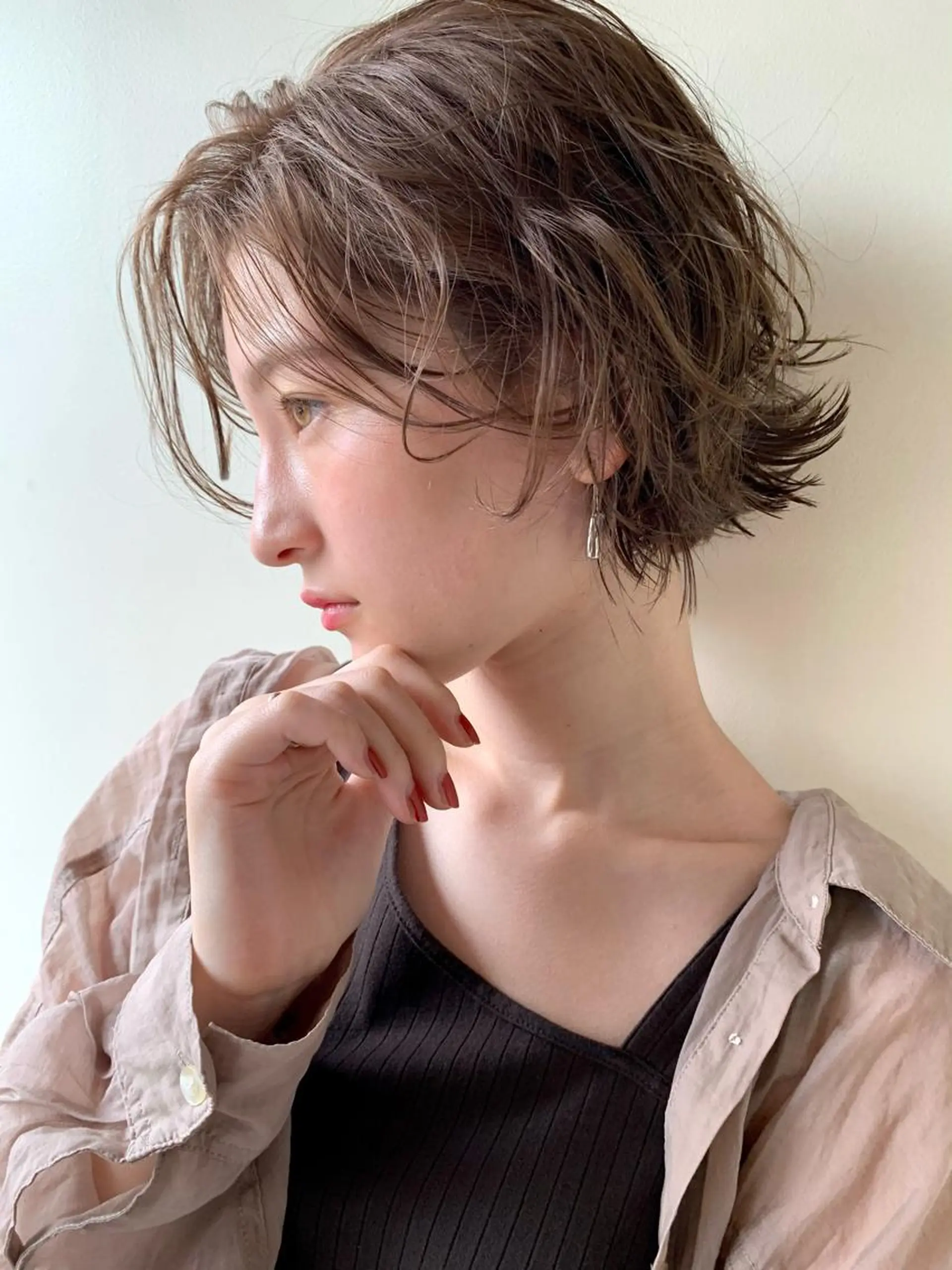 カラー ブリーチ 透明感カラー ブリーチなしカラー ナチュラル大人っぽい スタイル　MAORIのヘアスタイル