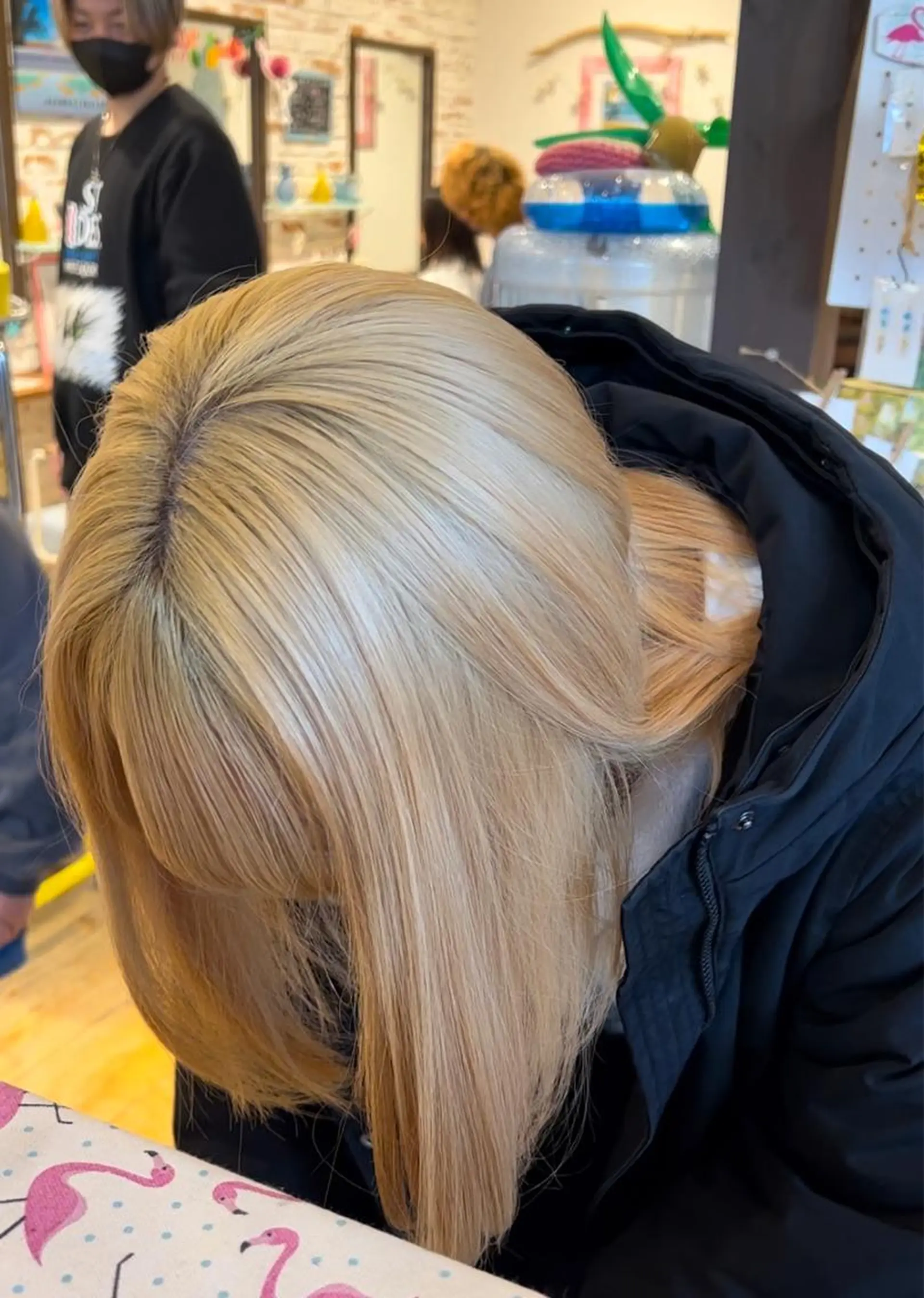 ミディアム ヘアカラー トリートメント ハイトーン/ ダブルカラー/透明感のヘアスタイル