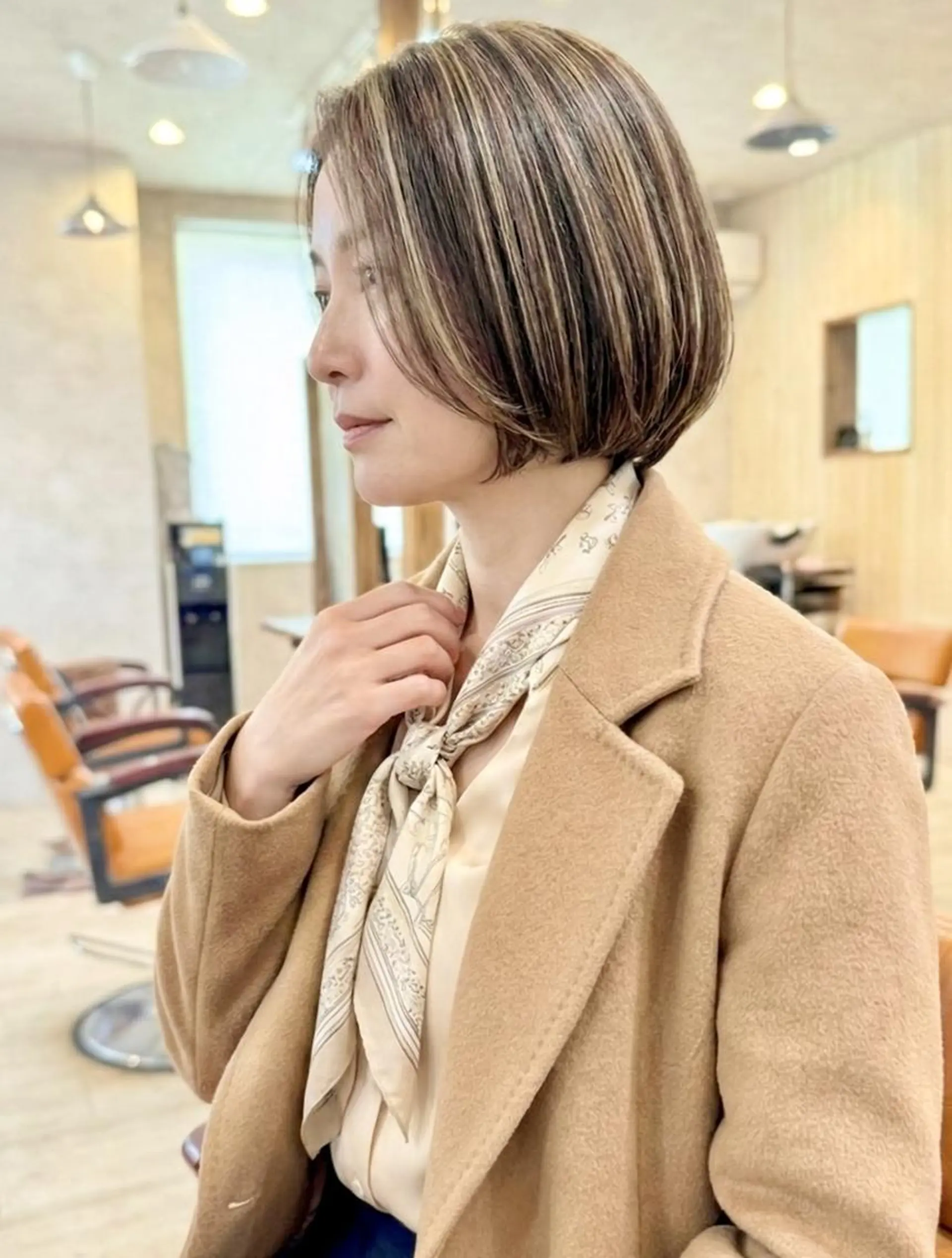 ショート カラー ボブ ショートヘア カット ヘアカラー トリートメント 一宮駅3分/水野/ ショート/ボブのヘアスタイル