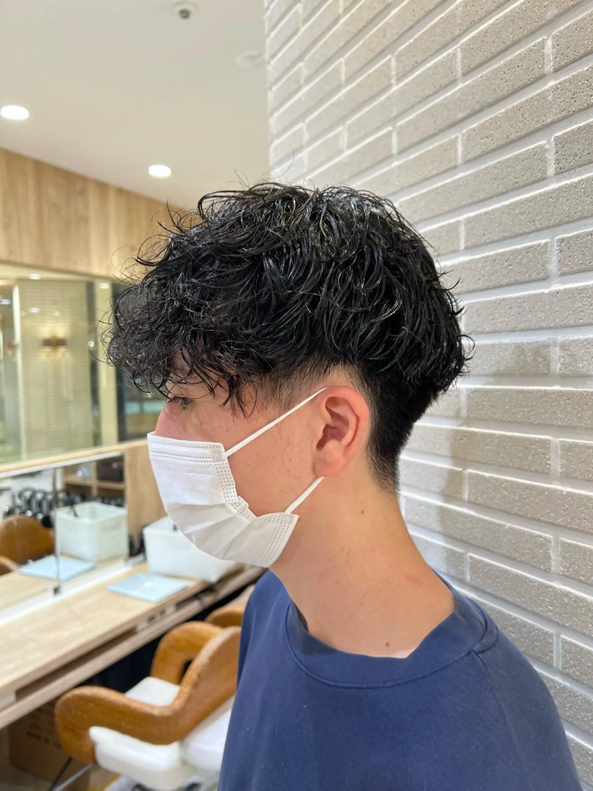 パーマ メンズ カット パーマ 赤本悠斗波巻きパーマ メンズパーマのヘアスタイル