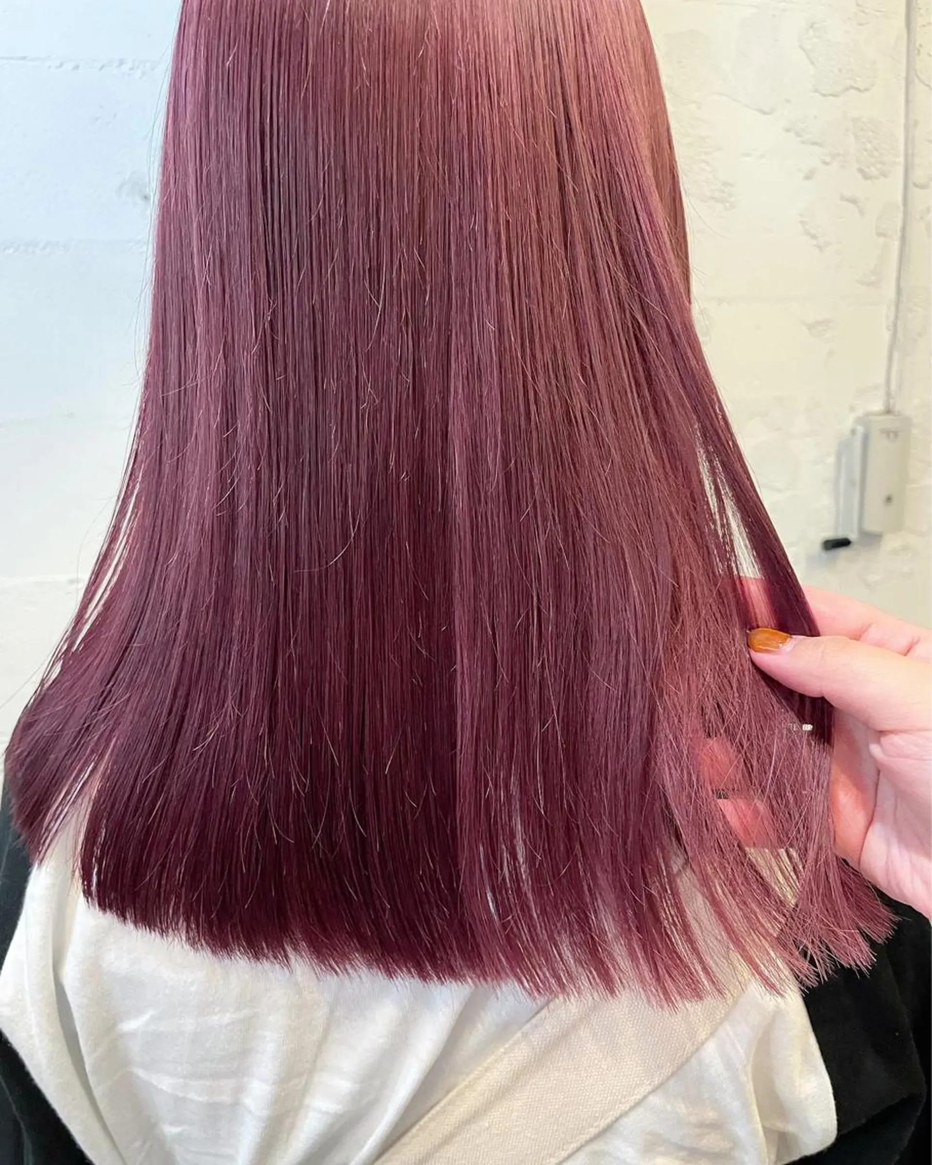 セミロング カラー ヘアアレンジ カット ヘアカラー satsuki ito/暖色、パーマのヘアスタイル
