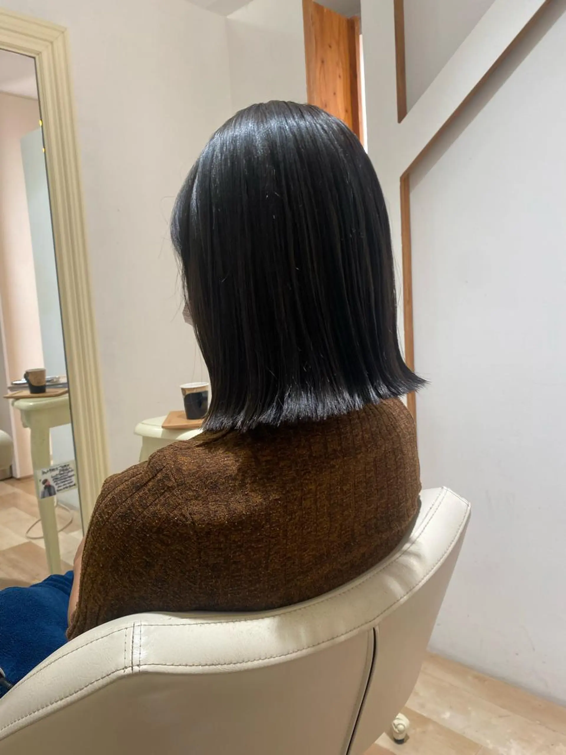 セミロング カット ヘアカラー トリートメント 松永 わかなのヘアスタイル