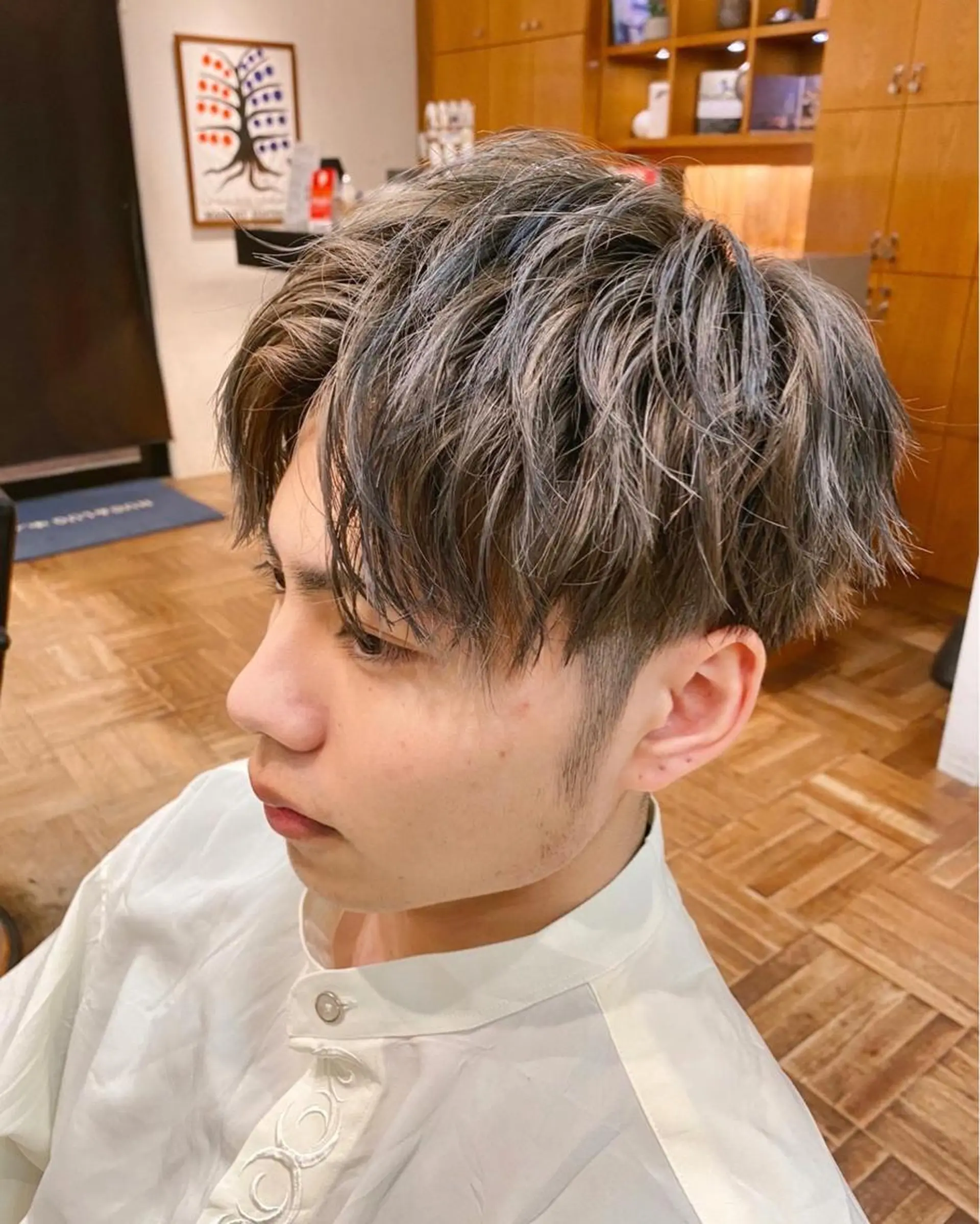 ショート カラー ヘアアレンジ メンズ メンズハイライト ハイライトカラー ハイライト 高橋胡桃🪽 ディレクターのヘアスタイル