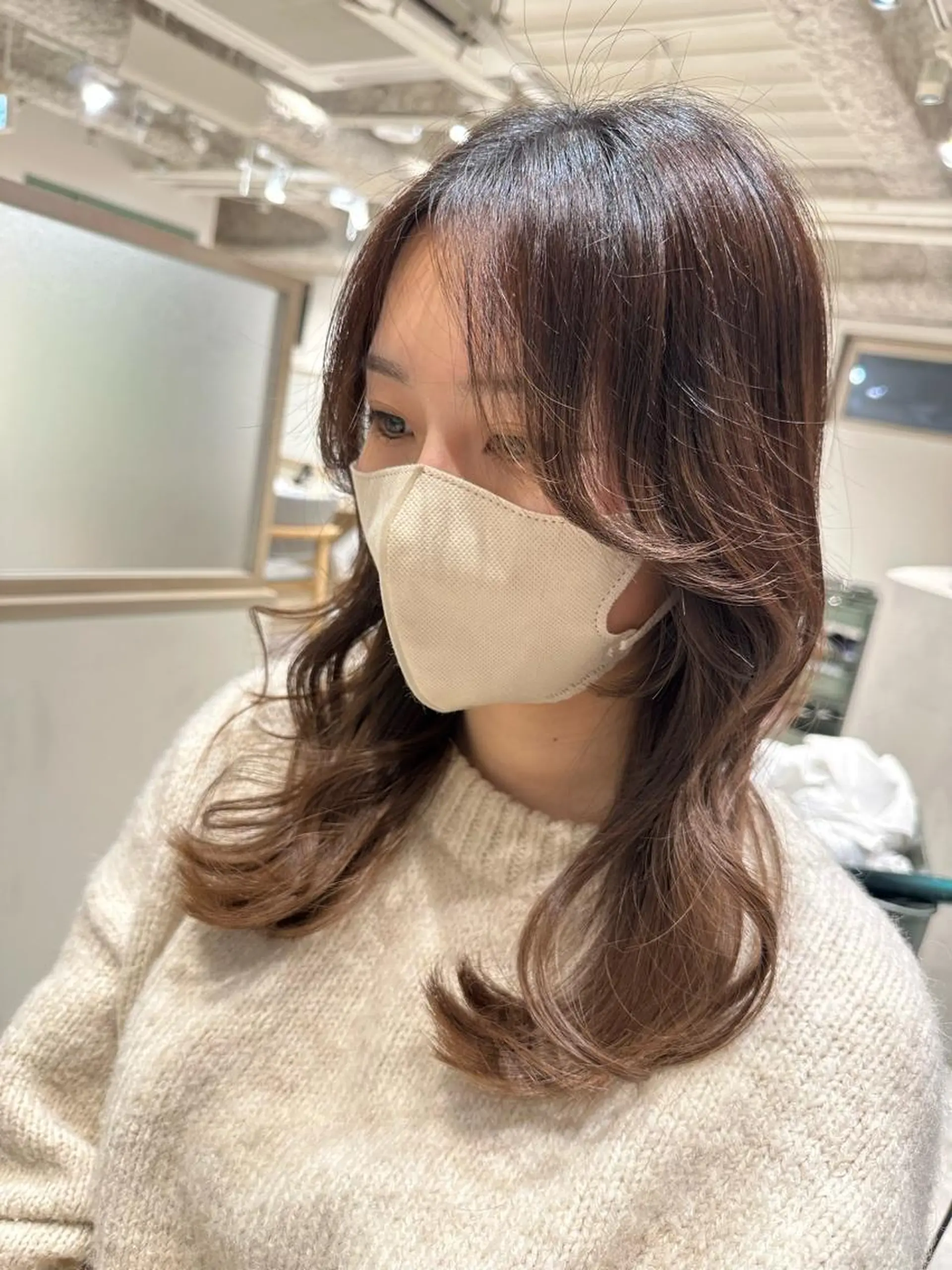 セミロング ヘアカラー トリートメント 【SIUN】健太郎 髪質改善/透明感のヘアスタイル