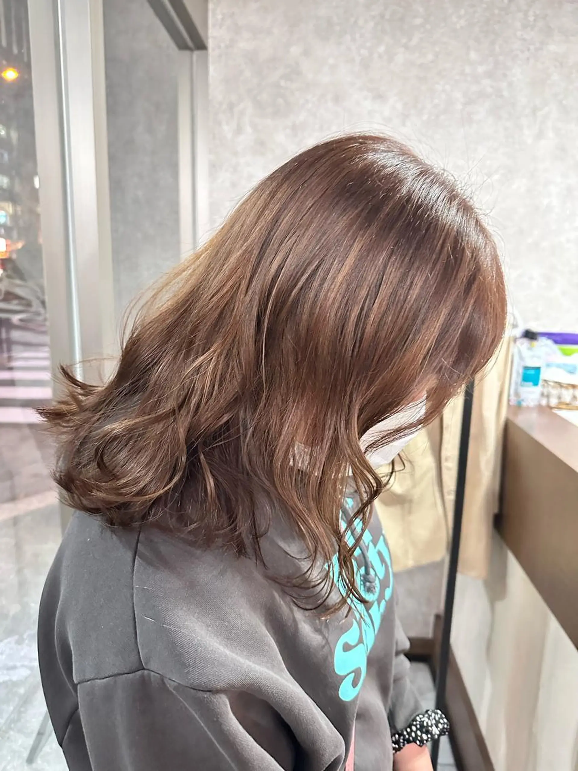 ミディアム カラー カット ヘアカラー 高橋 みく/ minim 暖色のヘアスタイル