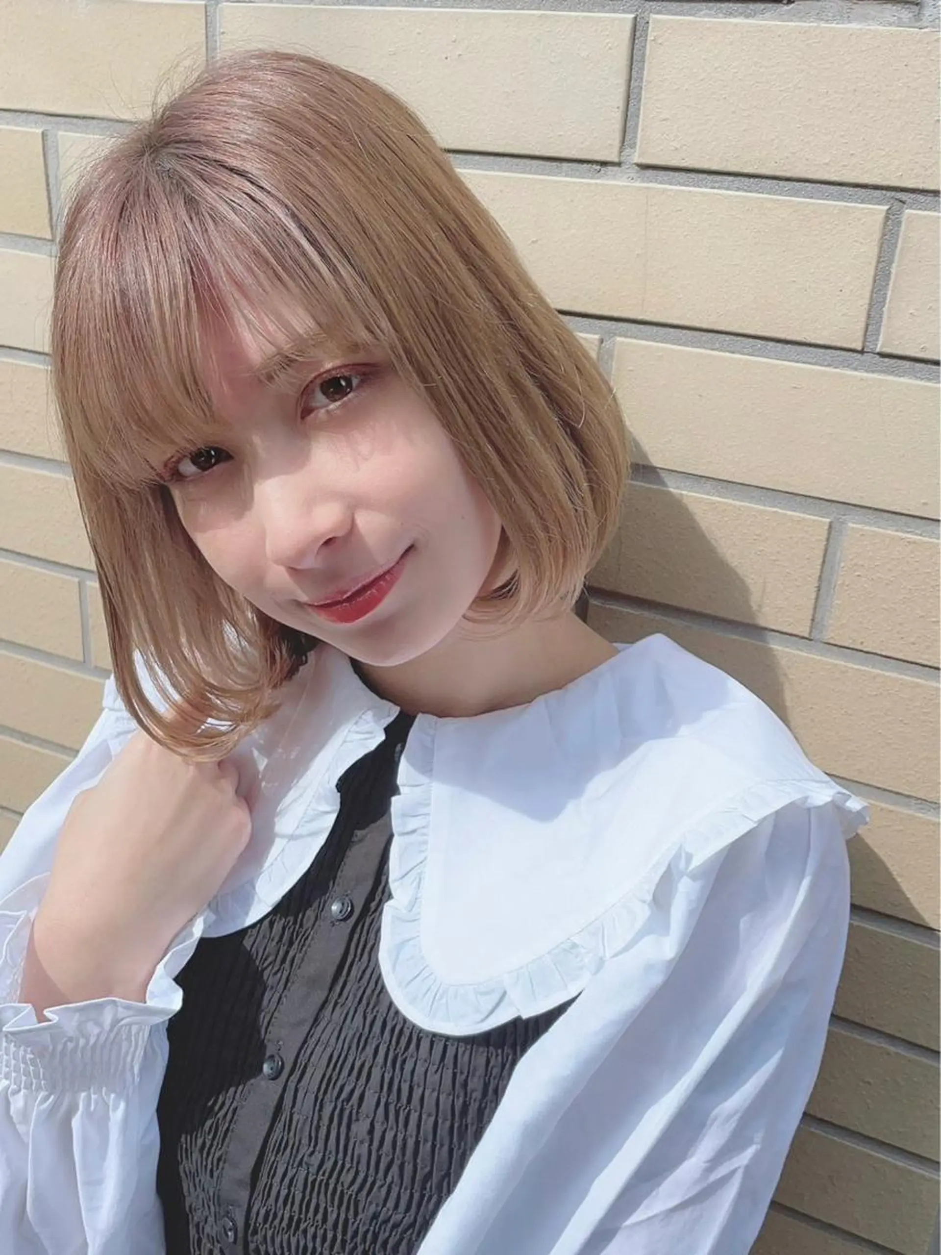 ミディアム カラー パーマ ヘアアレンジ 【公式】amble luxe池袋東口💛のヘアスタイル