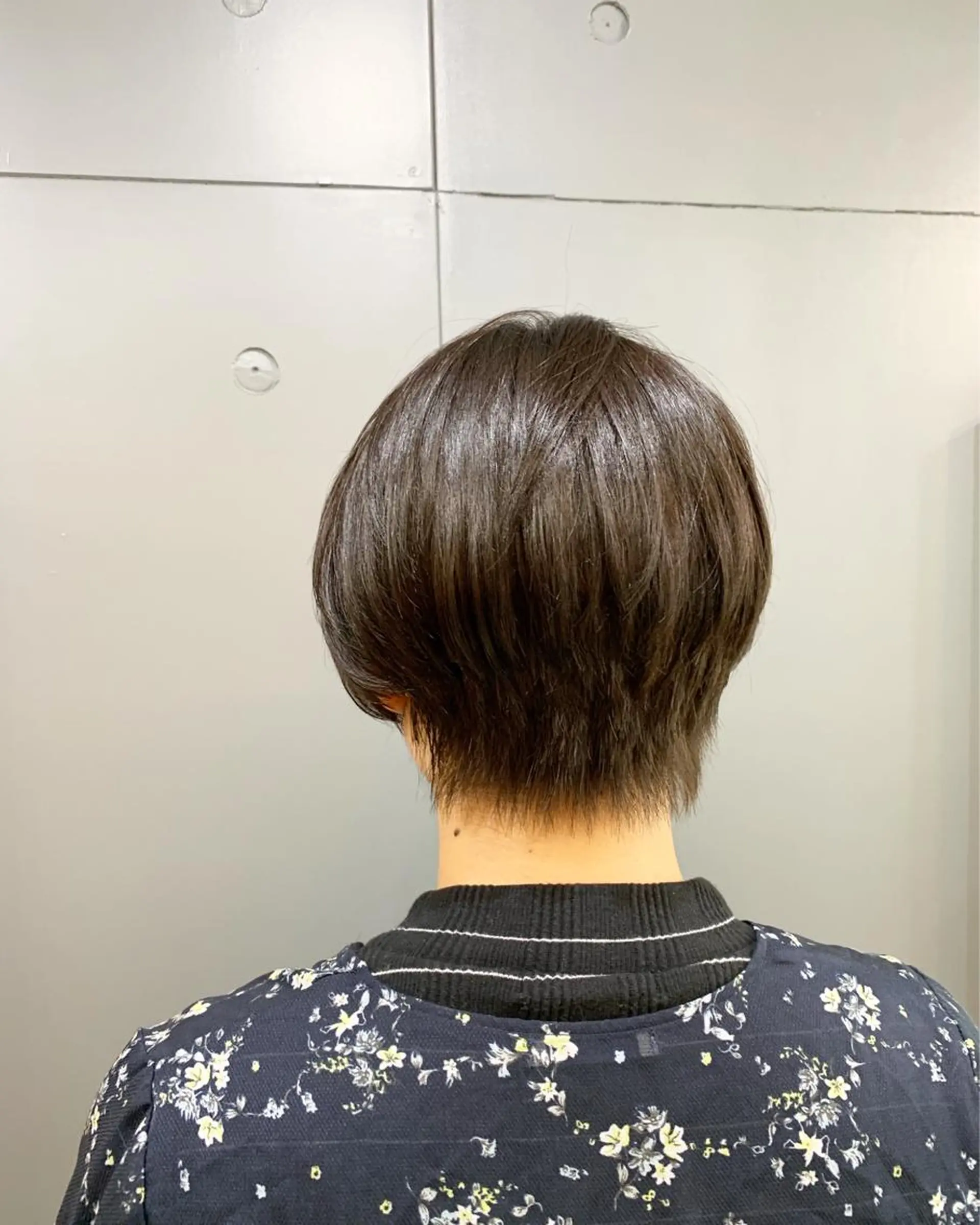 ショート カラー パーマ ヘアアレンジ 透明感カラー ヘアカラー 佐藤 実咲のヘアスタイル