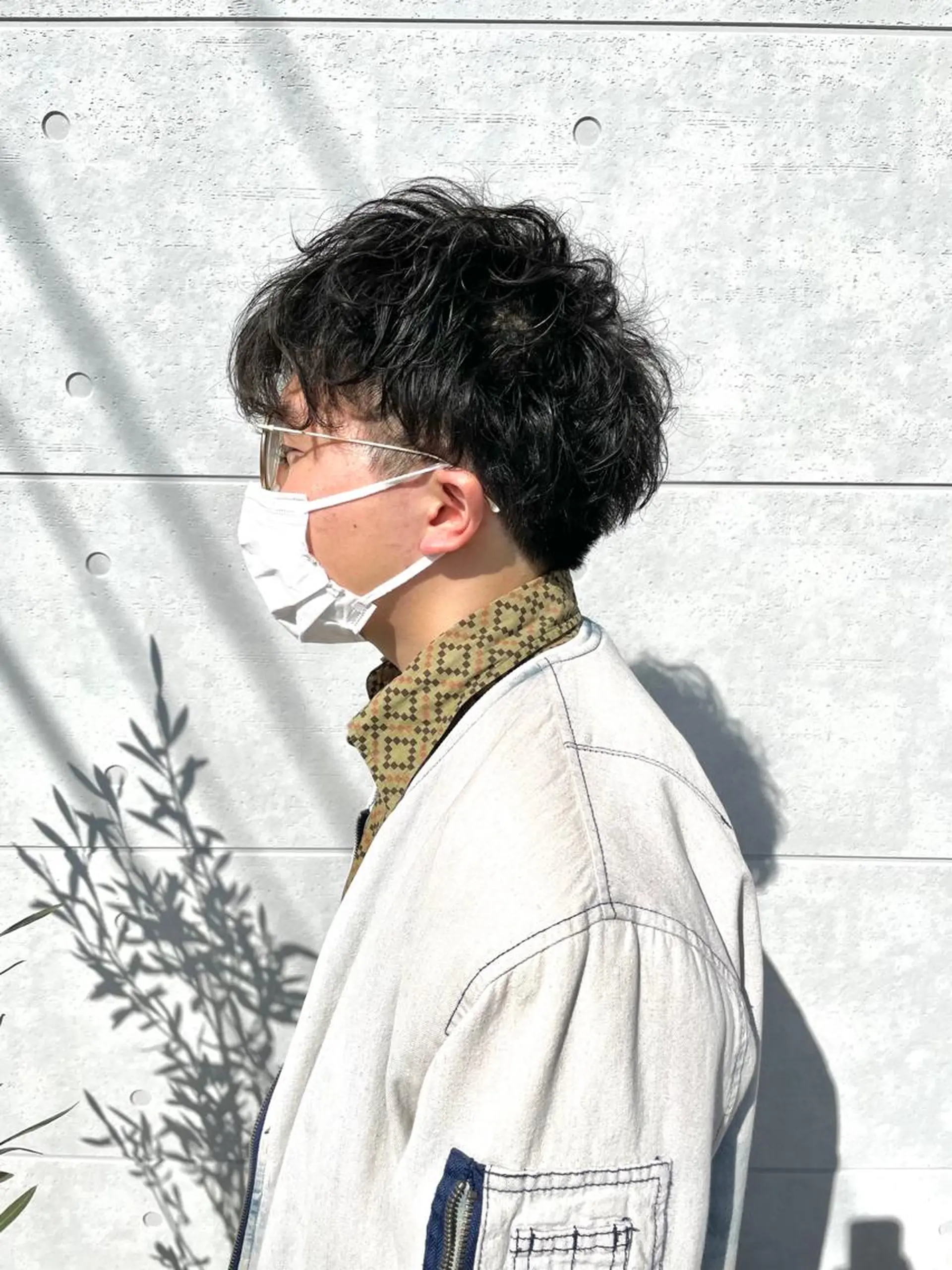 ショート パーマ メンズ メンズパーマ カット パーマ ヘアセット 飛田 楓信のヘアスタイル