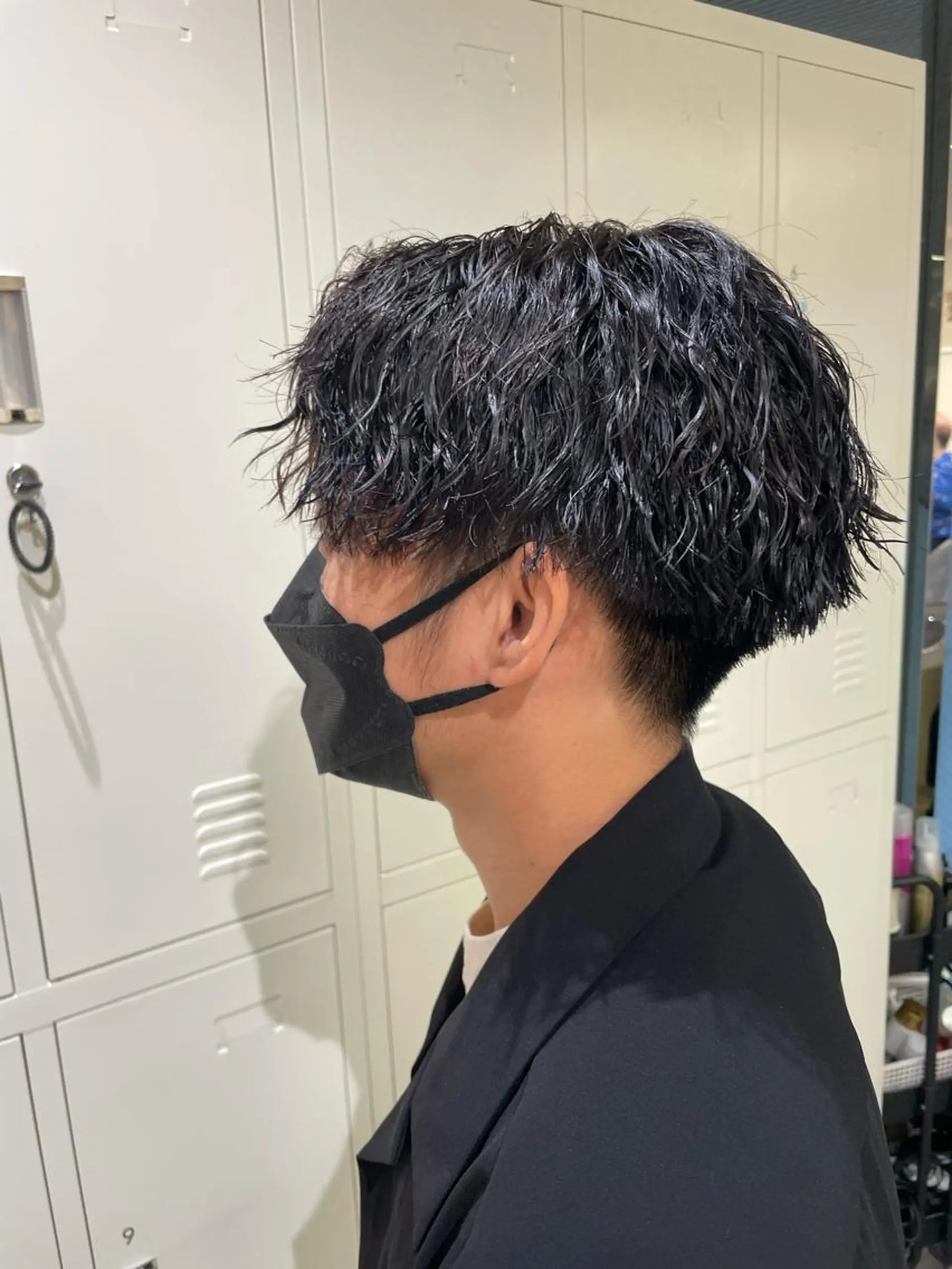 ショート パーマ メンズ 野町好花 レイヤー/髪質改善のヘアスタイル